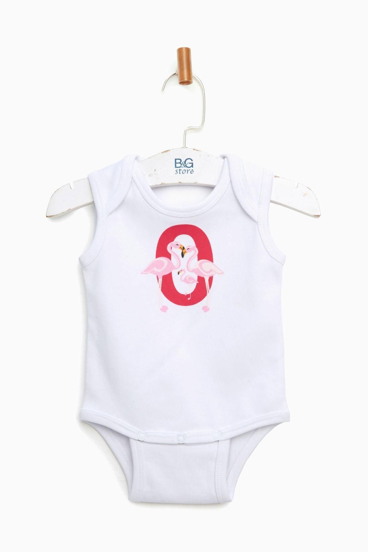 BG Baby Kız Bebek Desenli 2'lü Body Ns18ssg2535