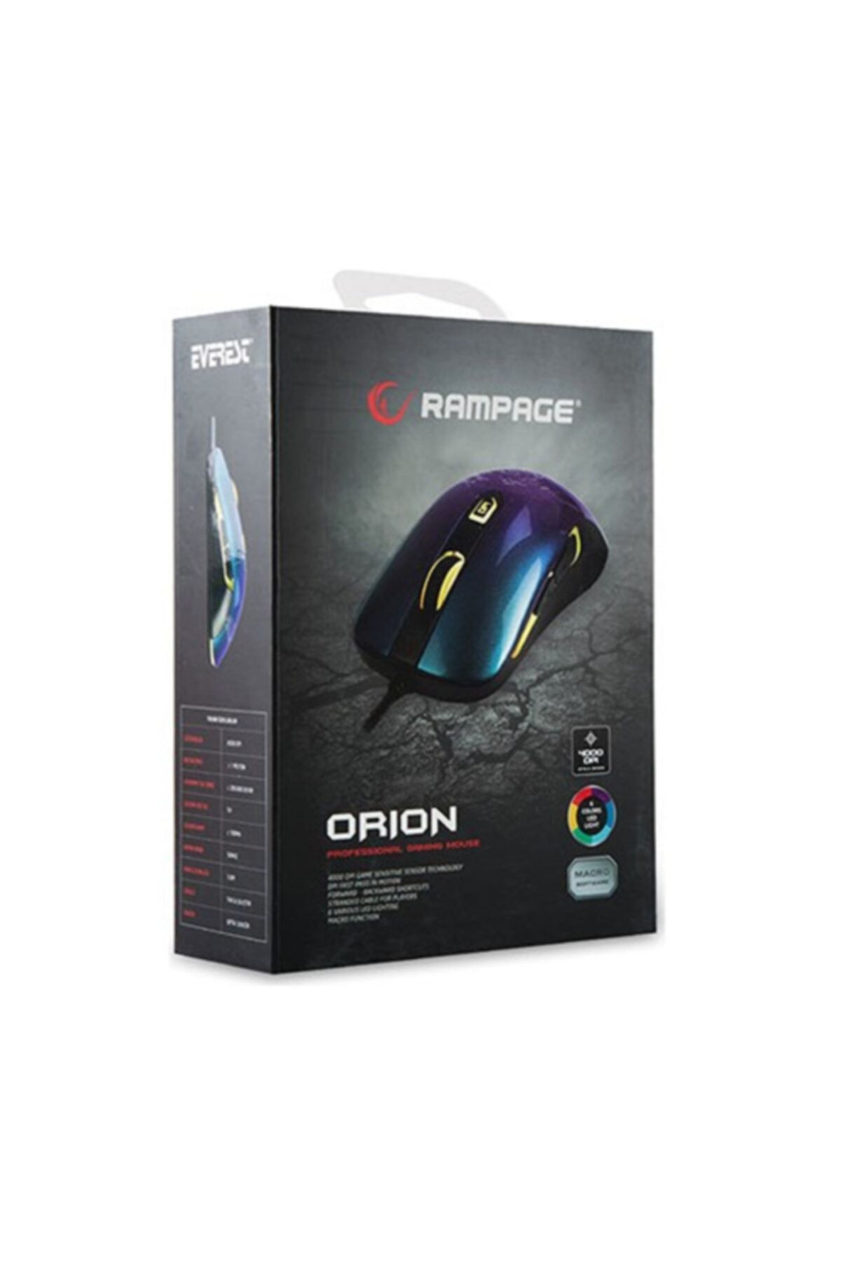 Rampage Smx-r10 Orion Usb Siyah-kırmızı 4000d Makro