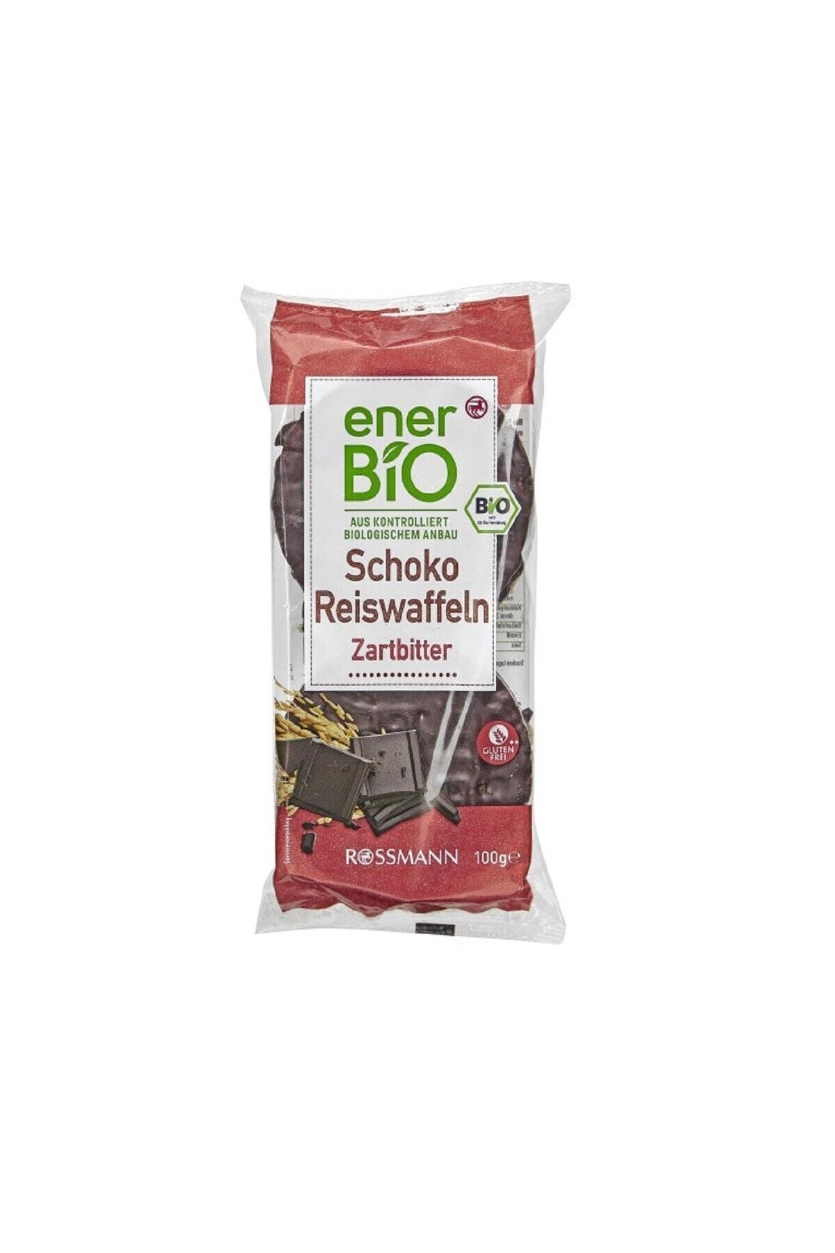 enerBio Organik Pirinç Patlağı Bitter Çikolata 100 gr