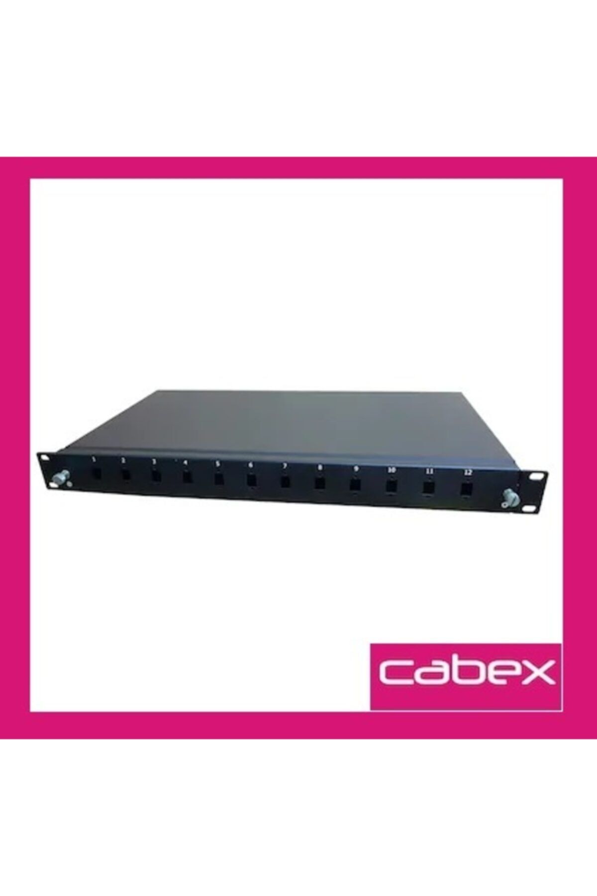 cabex Cabex - 12 Port 1u 19" Lc Fiber Optik Patch Panel