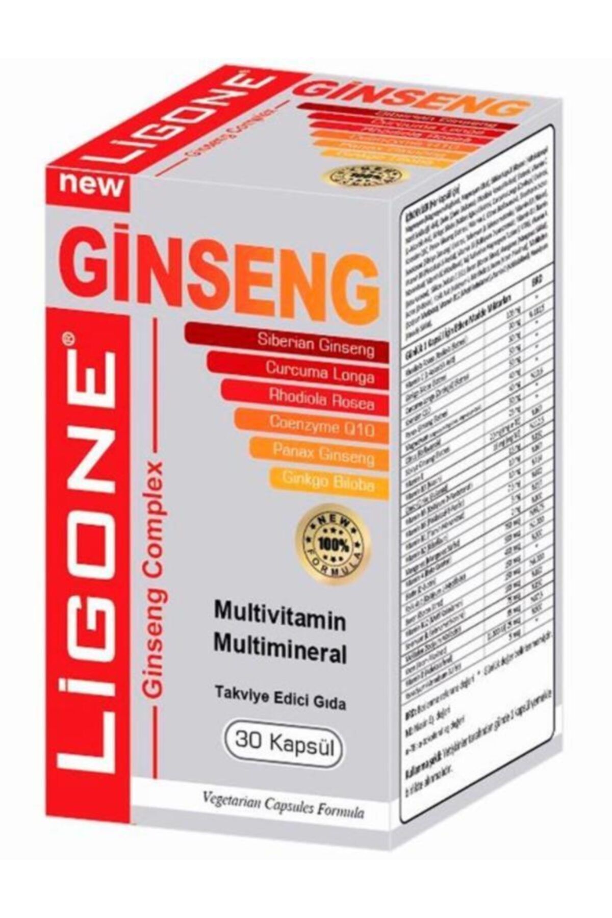 Ligone Ginseng Complex Multivitamin Multimineral 30 Kapsül