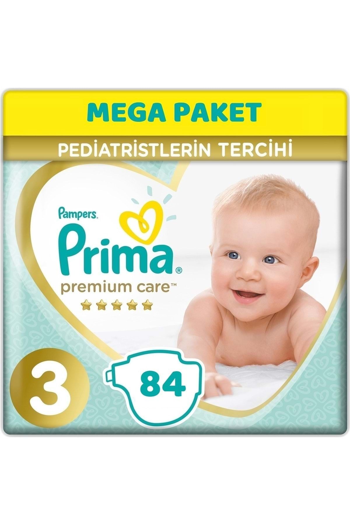 Prima Premium Care Bebek Bezi Beden:3 (6-10kg) Midi 84 Adet Mega Pk