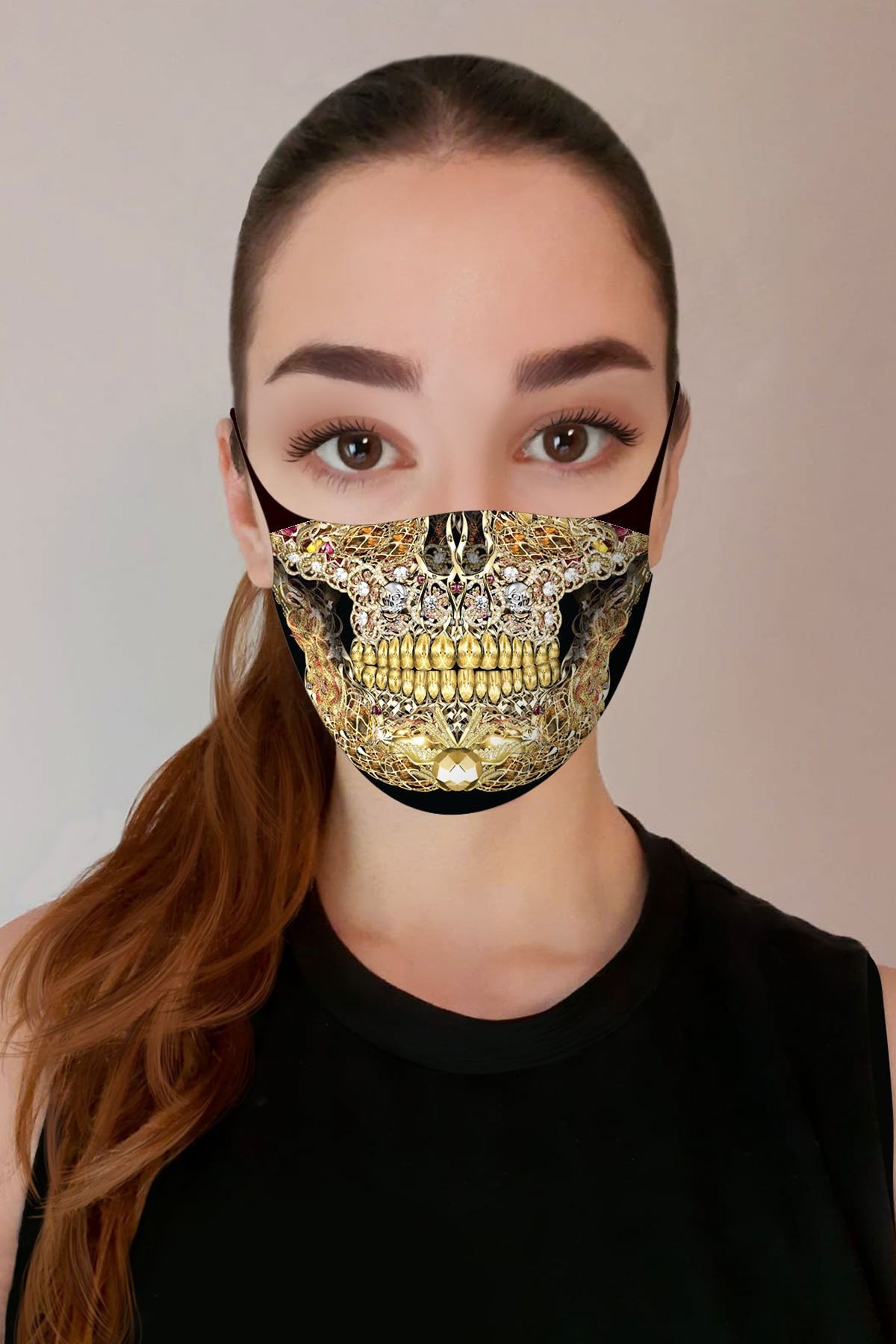 ART FACE Baskılı Yıkanabilir 5'li Yüz Maskesi