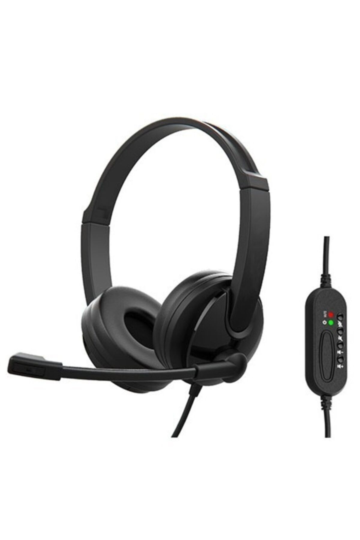 Snopy Sn-cs30 Çağrı Merkezi,uzaktan Eğitim Ve Konuşma Usb Mikrofonlu Kulaklık (siyah)