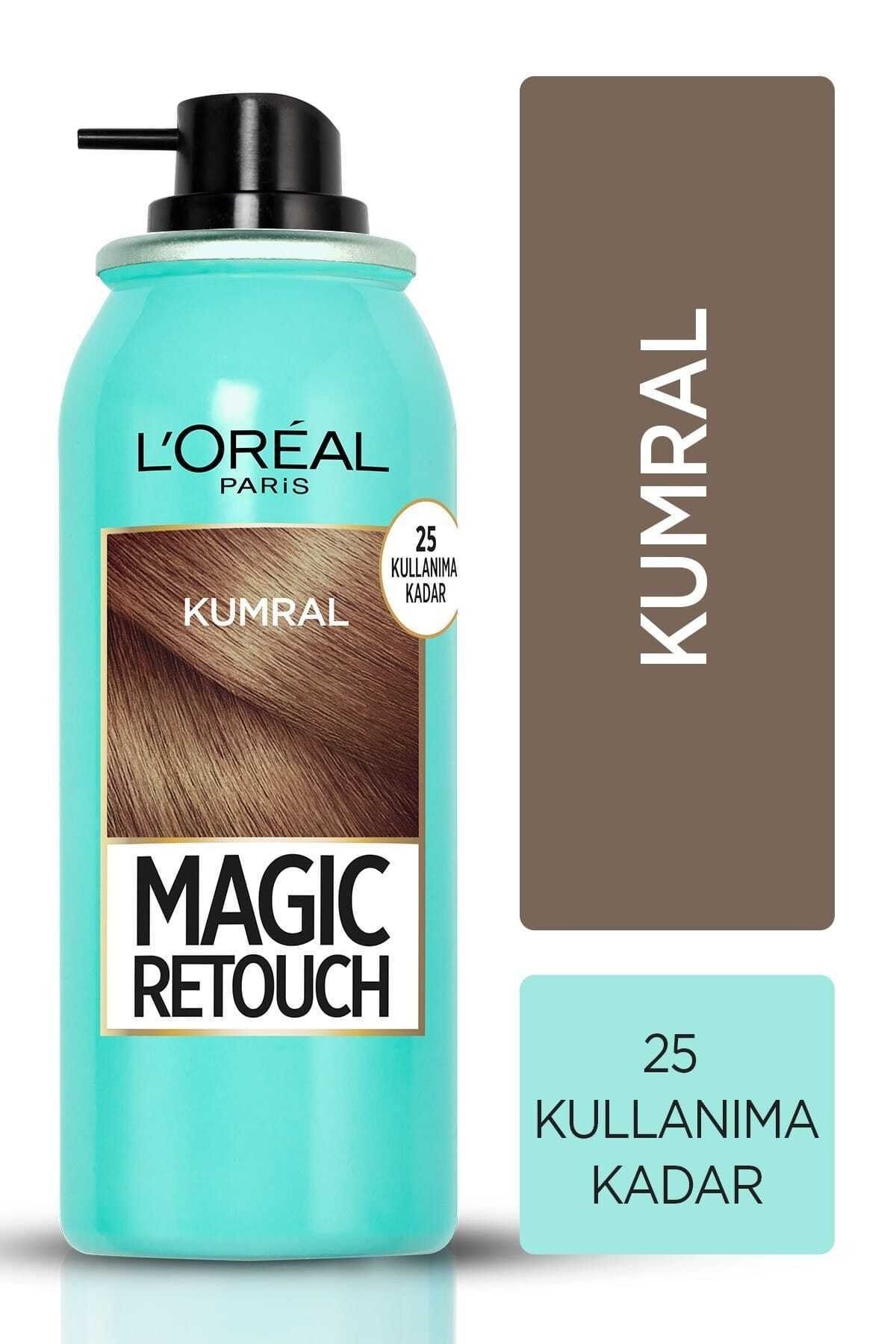 L'Oreal Paris Beyaz Saçlar Için Kapatıcı Kumral Saç Spreyi - Magic Retouch 04 Beige 75 Ml 3600523193363