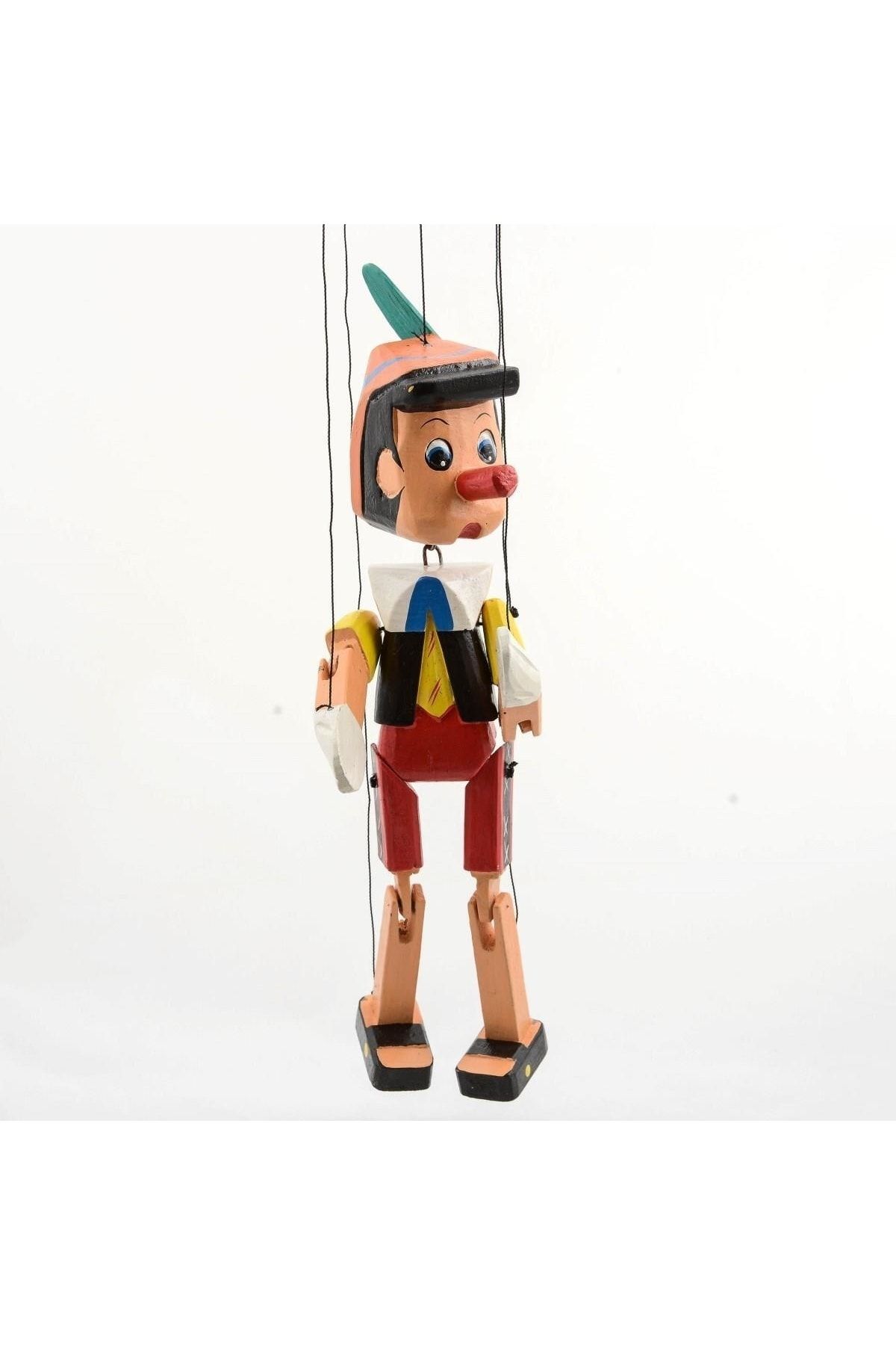 Genel Markalar Asmalı Ahşap Pinokyo 40cm