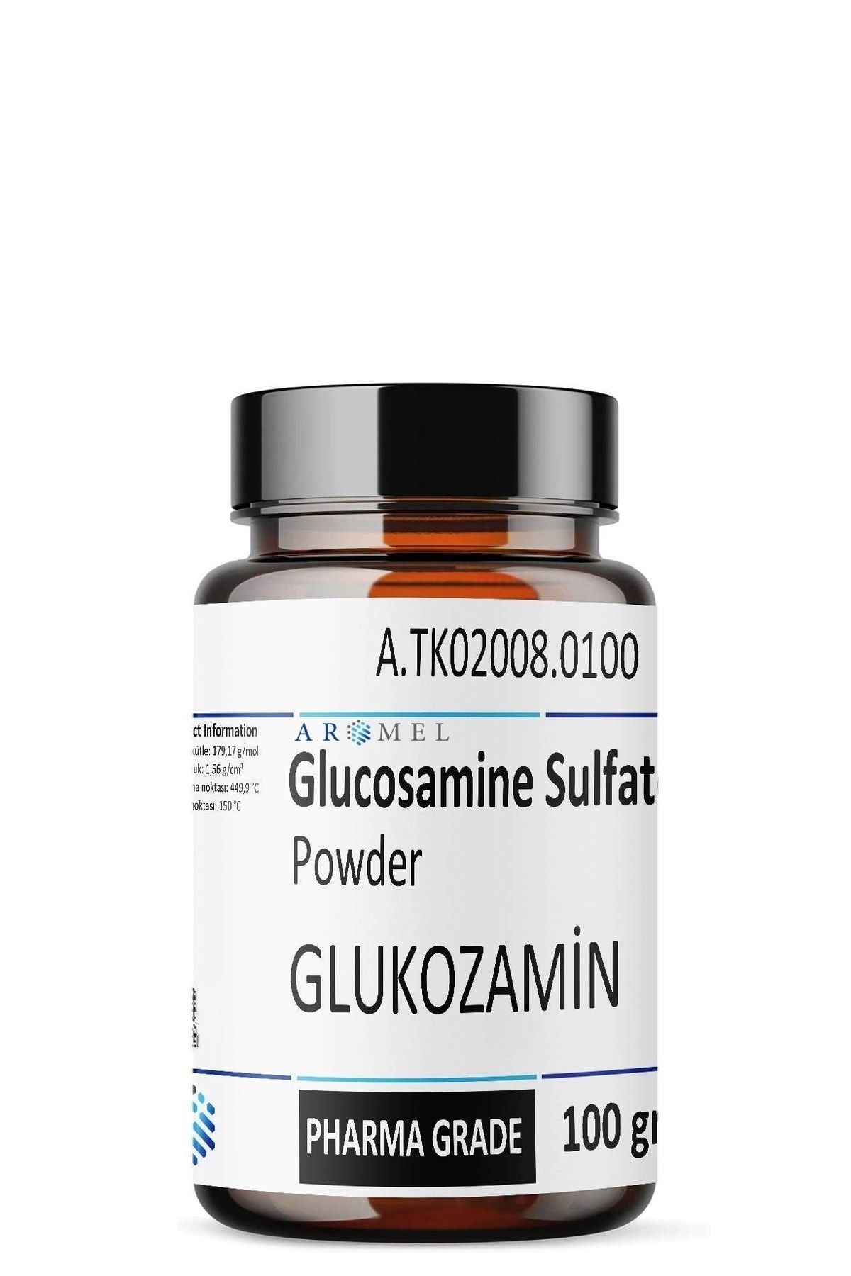 Aromel Glukozamin Sülfat | 100 Gr | Pharma Grade | Glucosamine Sulphate Powder