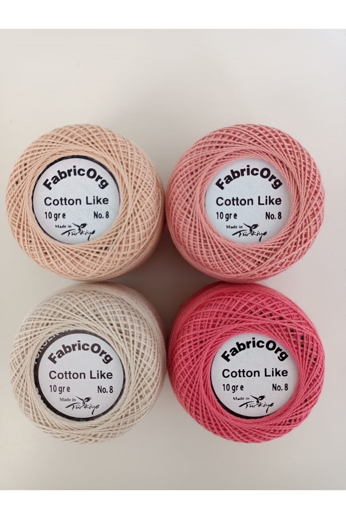 fabricorg Cotton Like Etamin-kanaviçe 4'lü Iplik Seti (10 GR-NO.8)