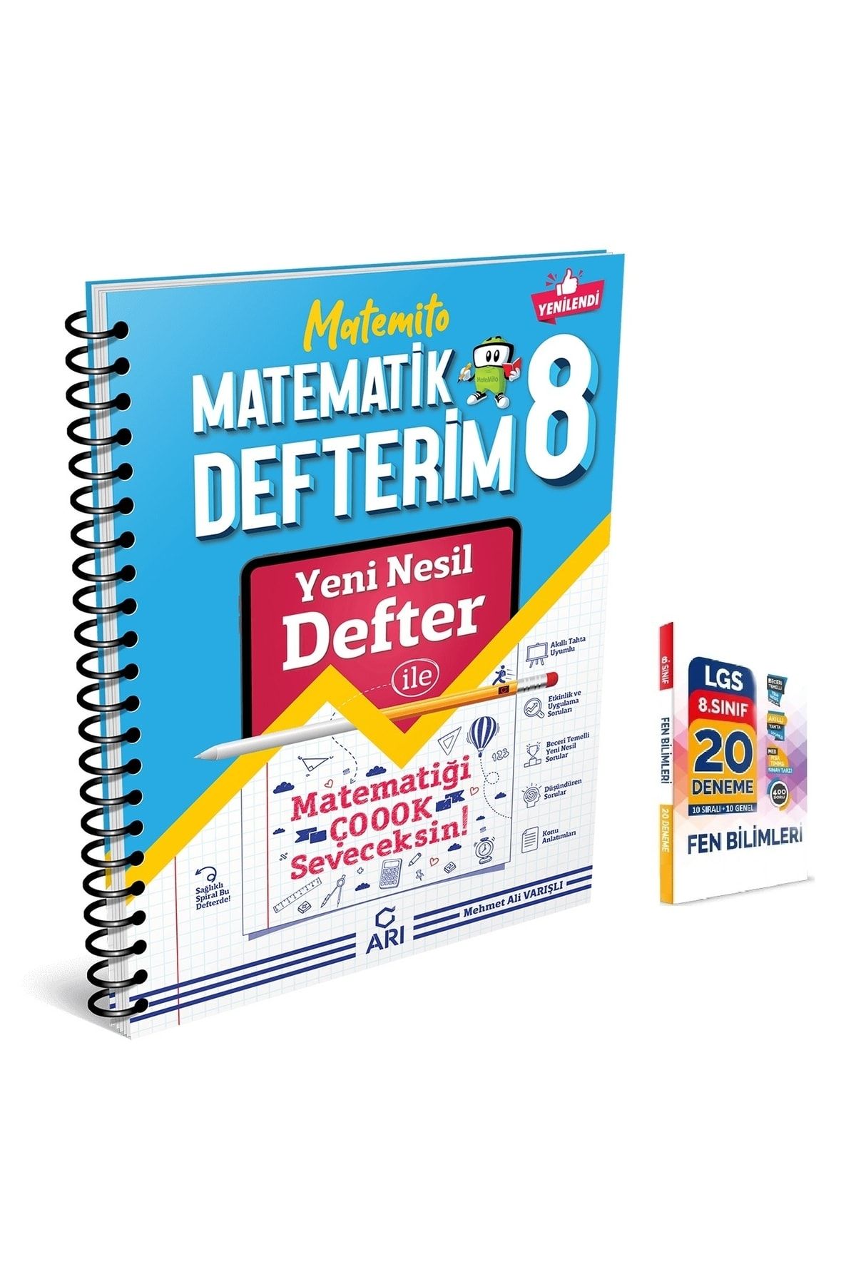 Arı Yayıncılık Arı 8. Sınıf Yeni Nesil Matemito Matematik Defterim 2 Kitap