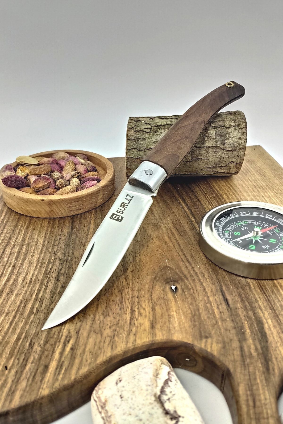 SürLaz Outdoor Bıçak Mutfak Bıçağı Kamp Bıçak Et Ekmek Sebze El Yapımı 26 Cm