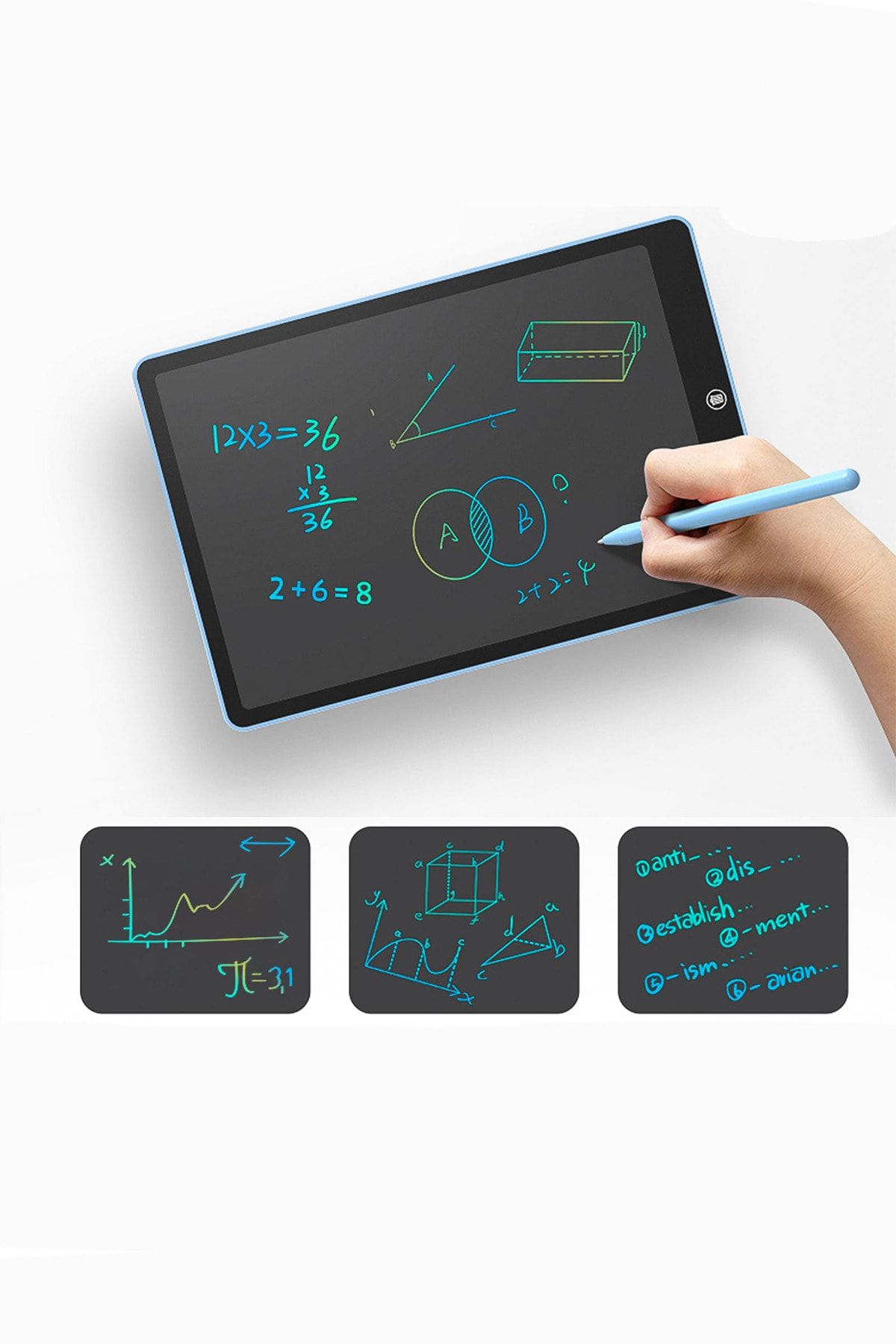 Beatitude Grafik Digital Çocuk Yazı Tahtası Çizim Tableti Lcd 8.5 Inc Ekran Dijital Not Defteri Tutucu