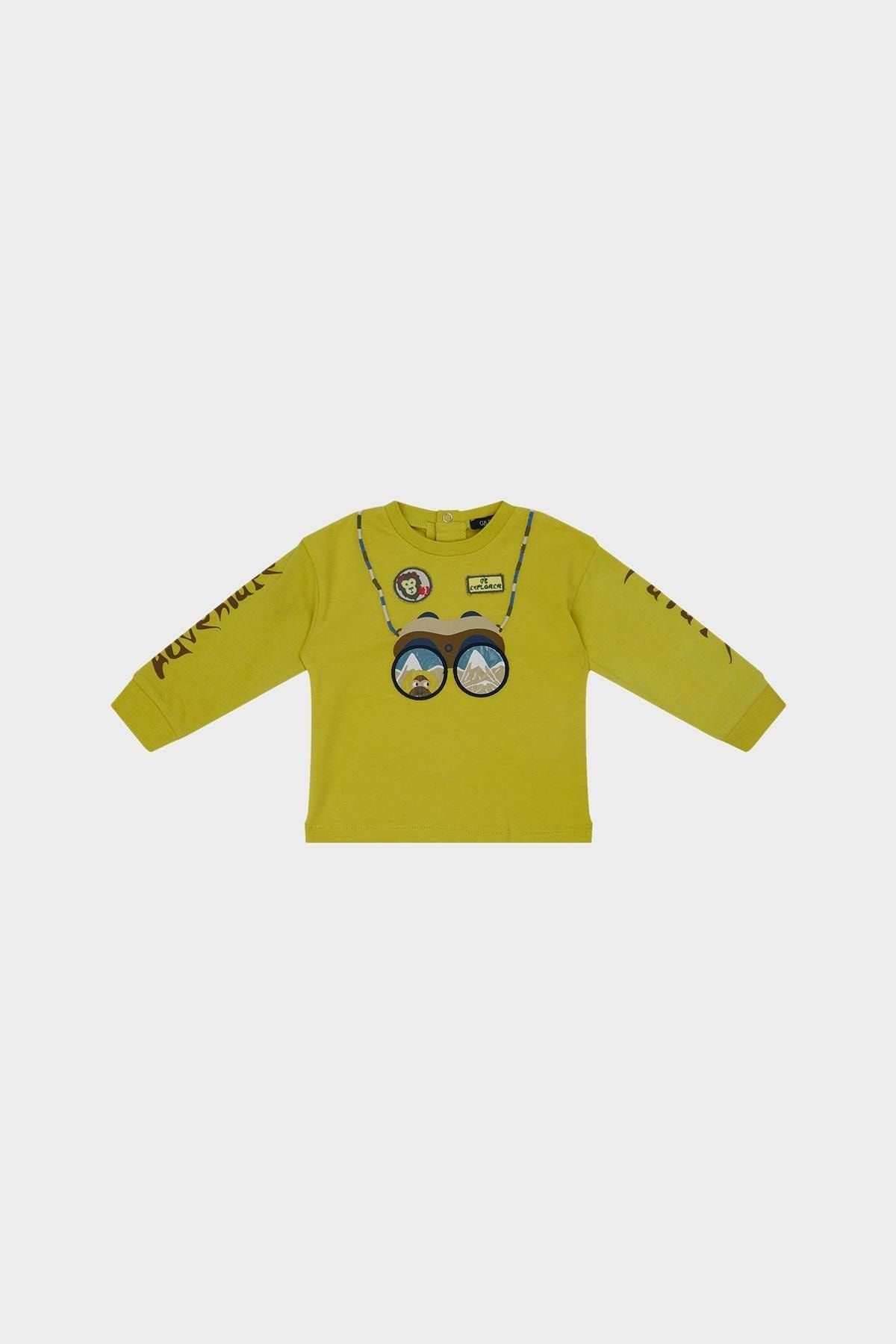 GB Baby Erkek Bebek Sarı Sweatshirt 22fw0bg1440