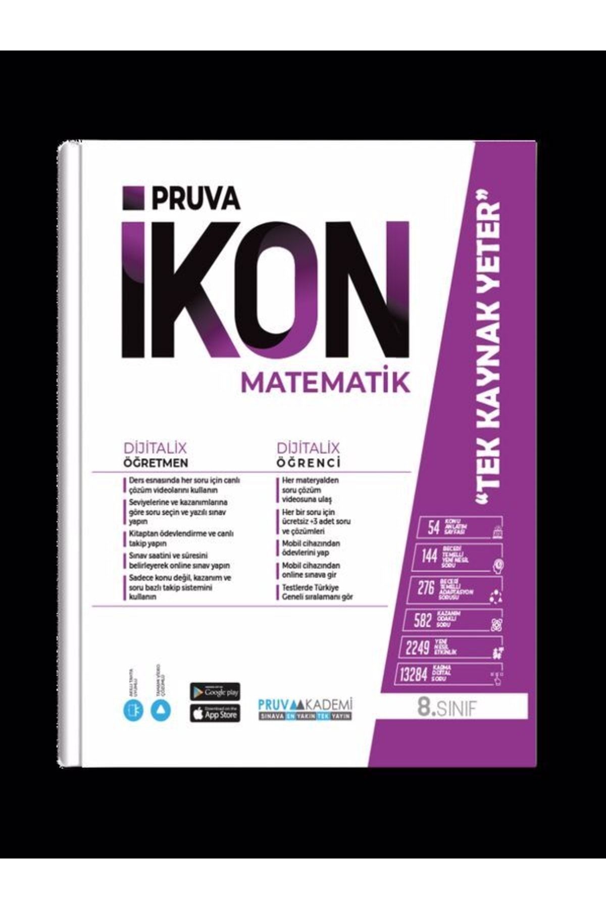 Pruva Akademi 8. Sınıf Pruva Ikon Matematik Konu Anlatım Kitabı