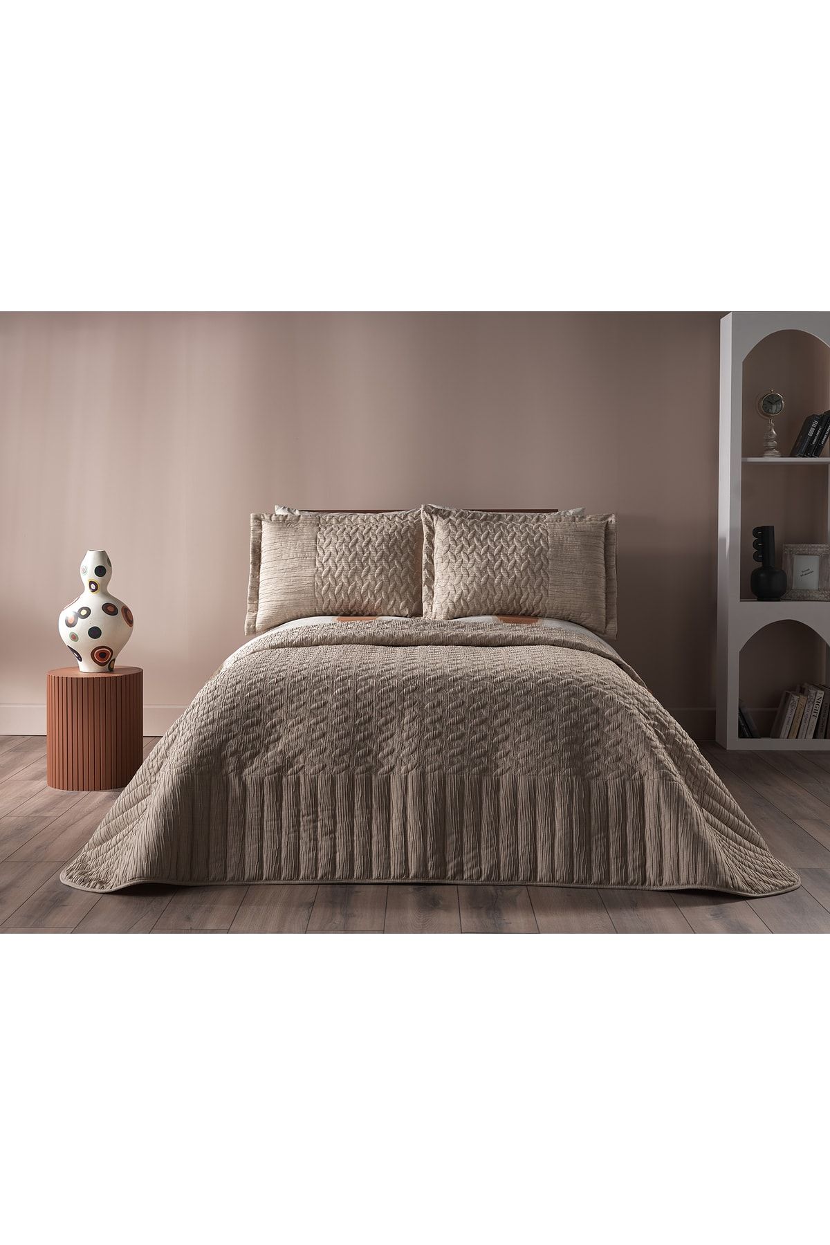 Doqu Home Mirage Yatak Örtüsü Bej - Çift Kişilik
