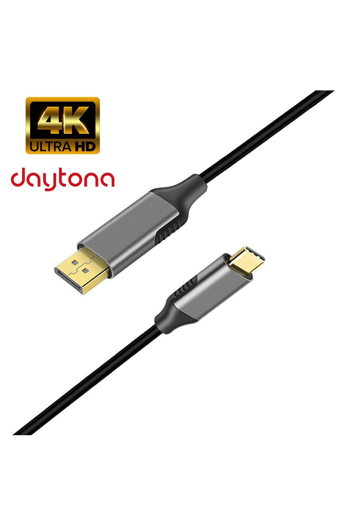 Daytona Görüntü Aktarım Kablosu K-01 Type-c™ To Display Port Dp 4k Hd 60hz -1.8m
