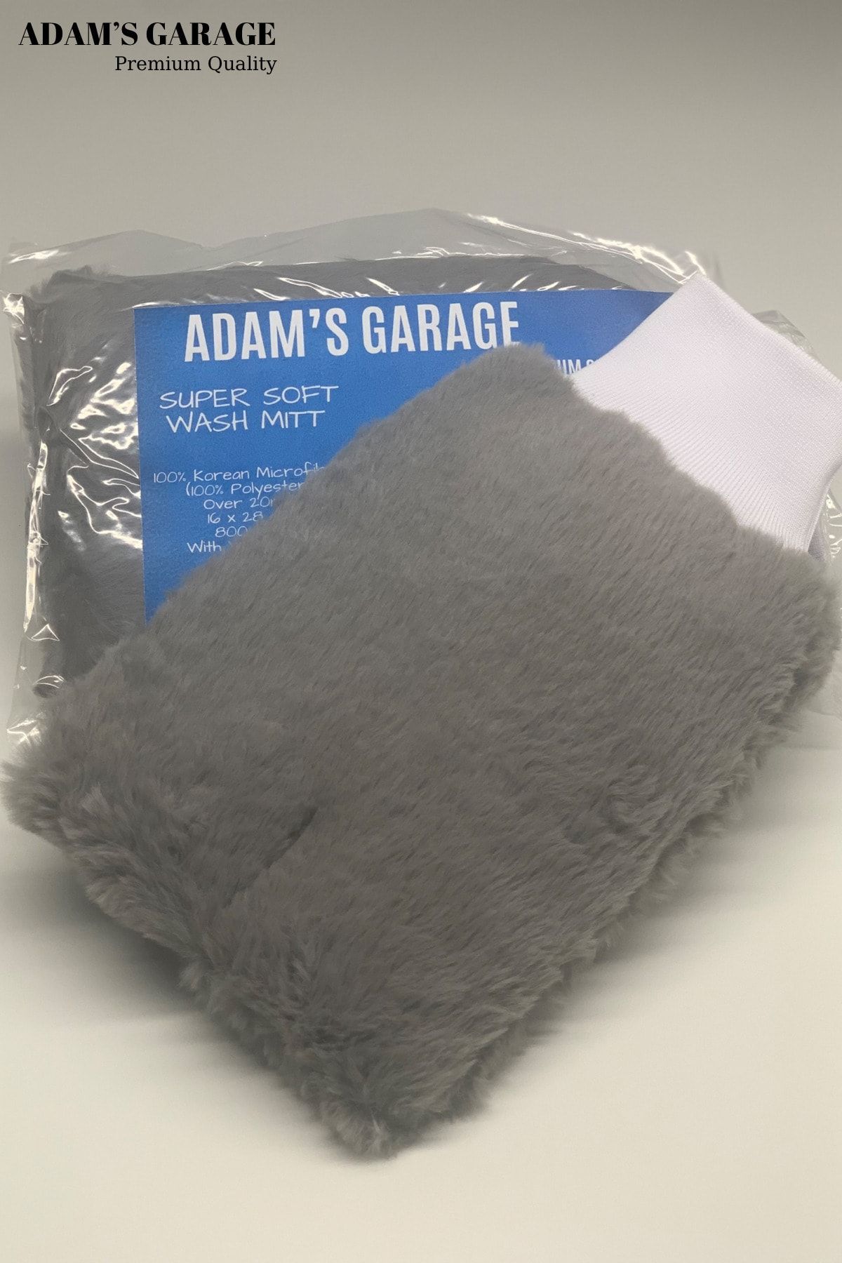 Adams Garage Süper Soft Wash Mitt Araç Yıkama Eldiveni 800 Gsm 16 X 28 Made In Korea