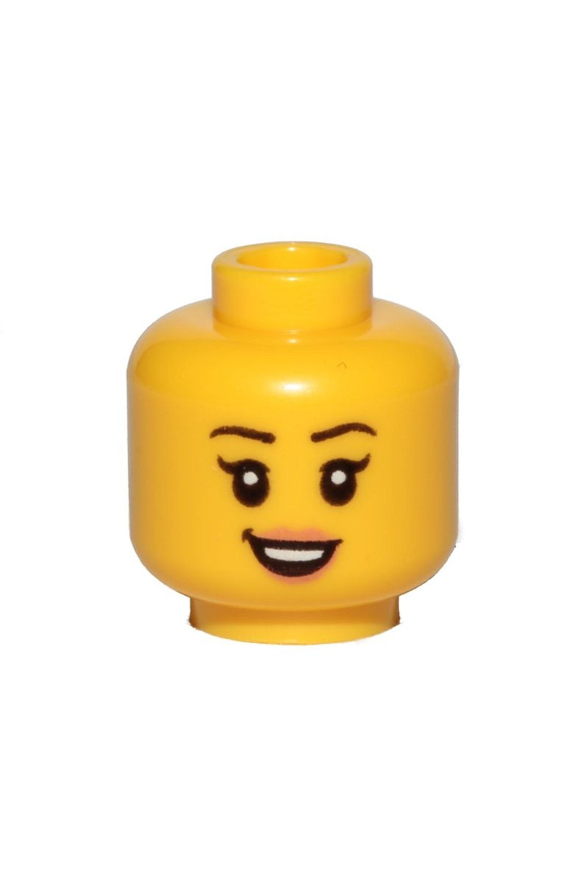 LEGO Orjinal Aksesuar Custom Minifigür Minifigure Head Sarı Kafa Mutlu Genç Kadın