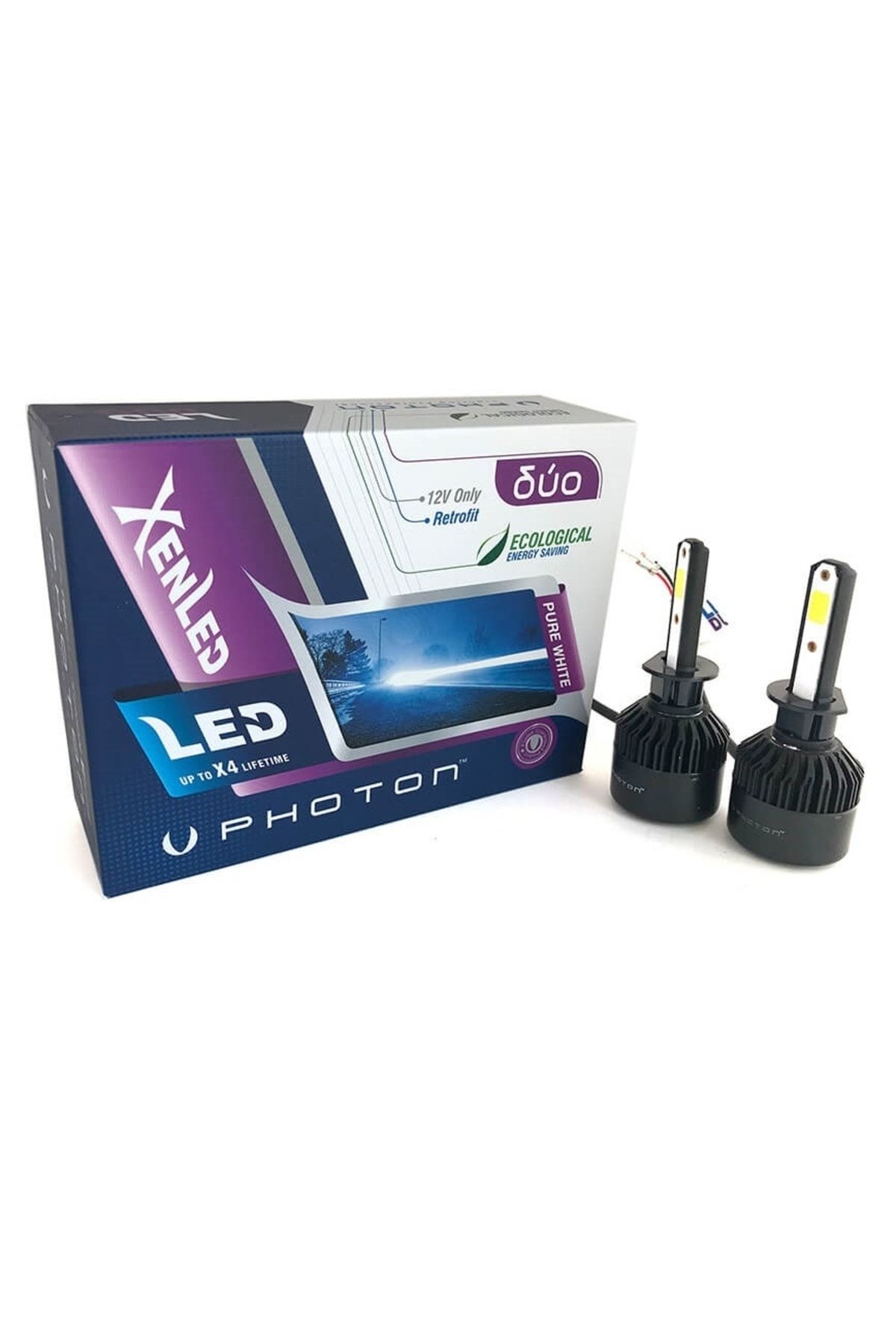 Photon Duo Led Xenon Şimşek Etkili Beyaz Zenon 9005 Hb3