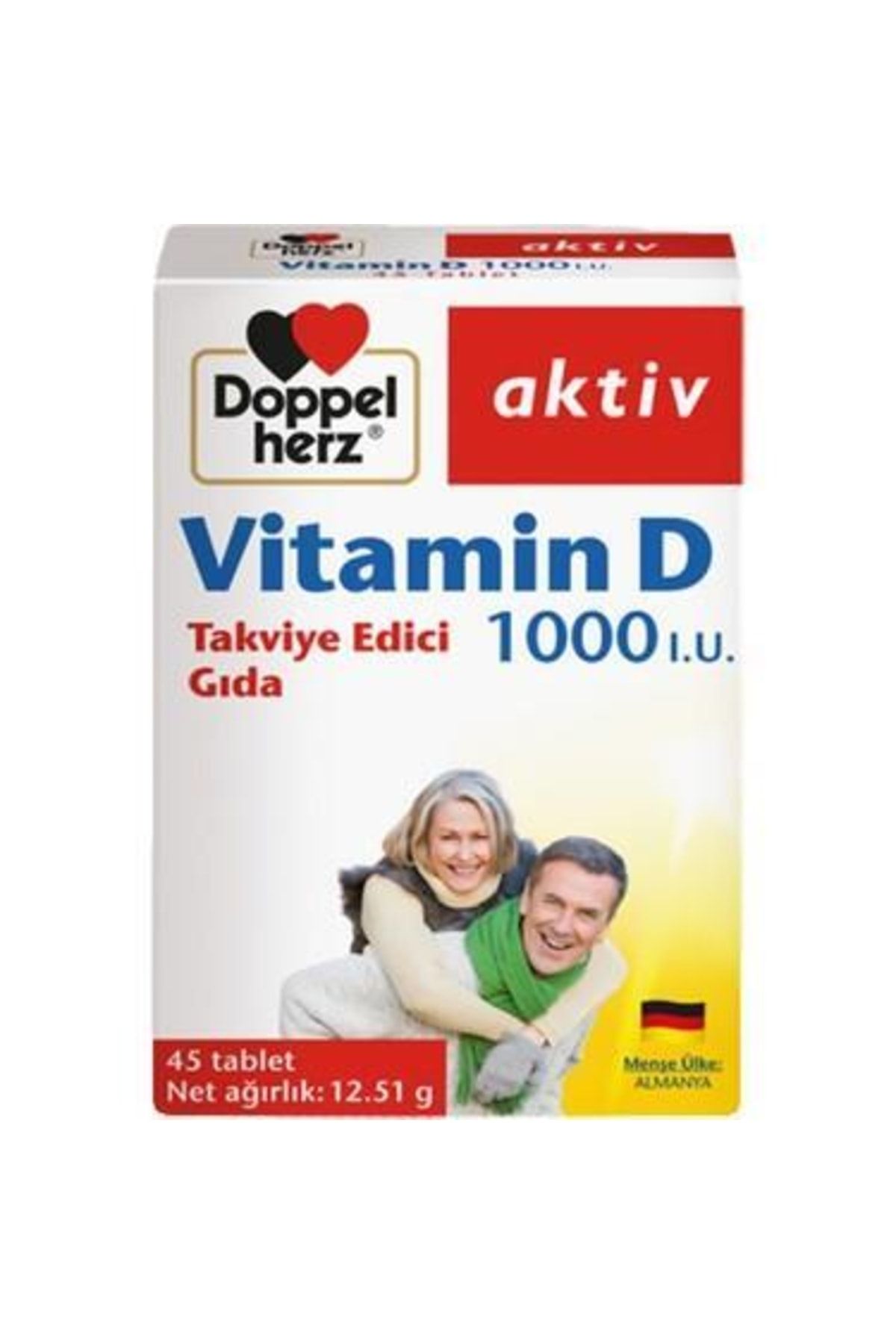 Doppelherz Vitamin D 1000 I.u. Takviye Edici Gıda 45 Tablet