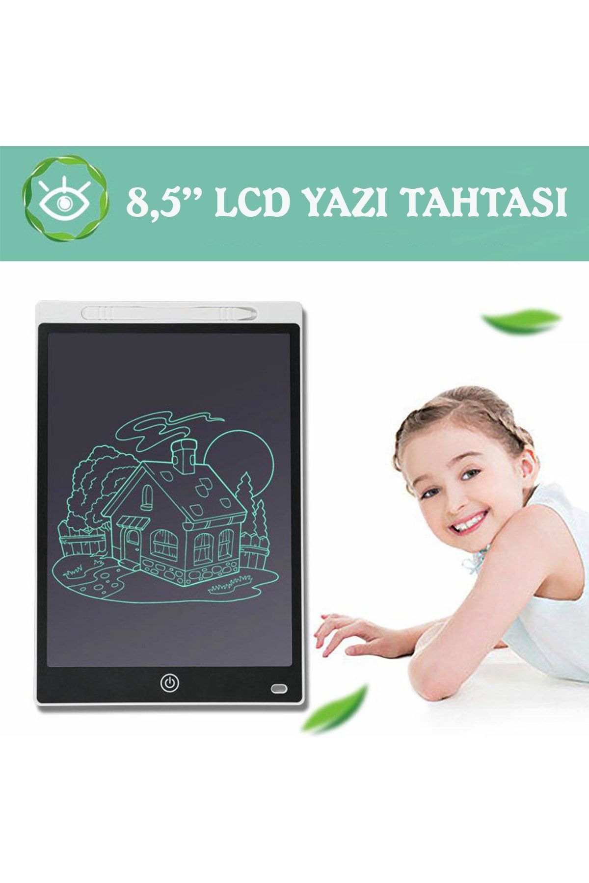 NOYİSKA 8,5 Inç Ekranlı Kalemli Dijital Yazı Çizim Tahtası Not Tutucu Grafik Eğitim Tableti
