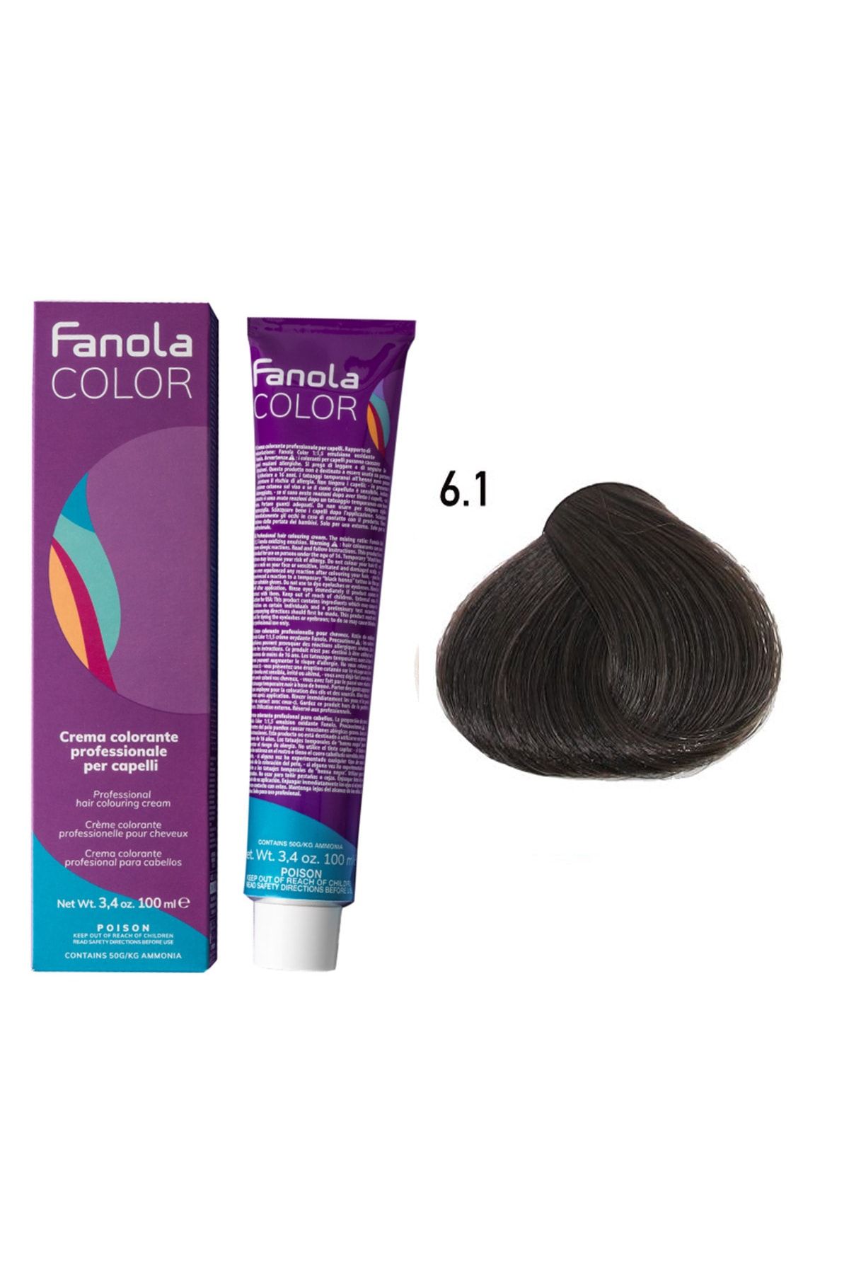 Fanola Color 100ml Dark Ash Blonde 6.1