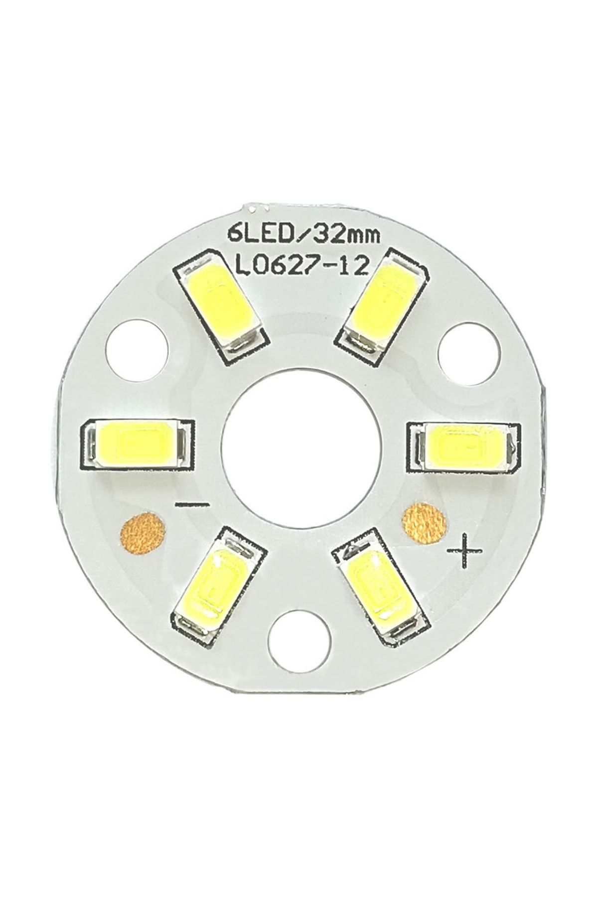 ROBİZ 5730 12v 3w 32mm Beyaz Led Modül Aluminyum Pcb 6 Led Lamba Aydınlatma Işık