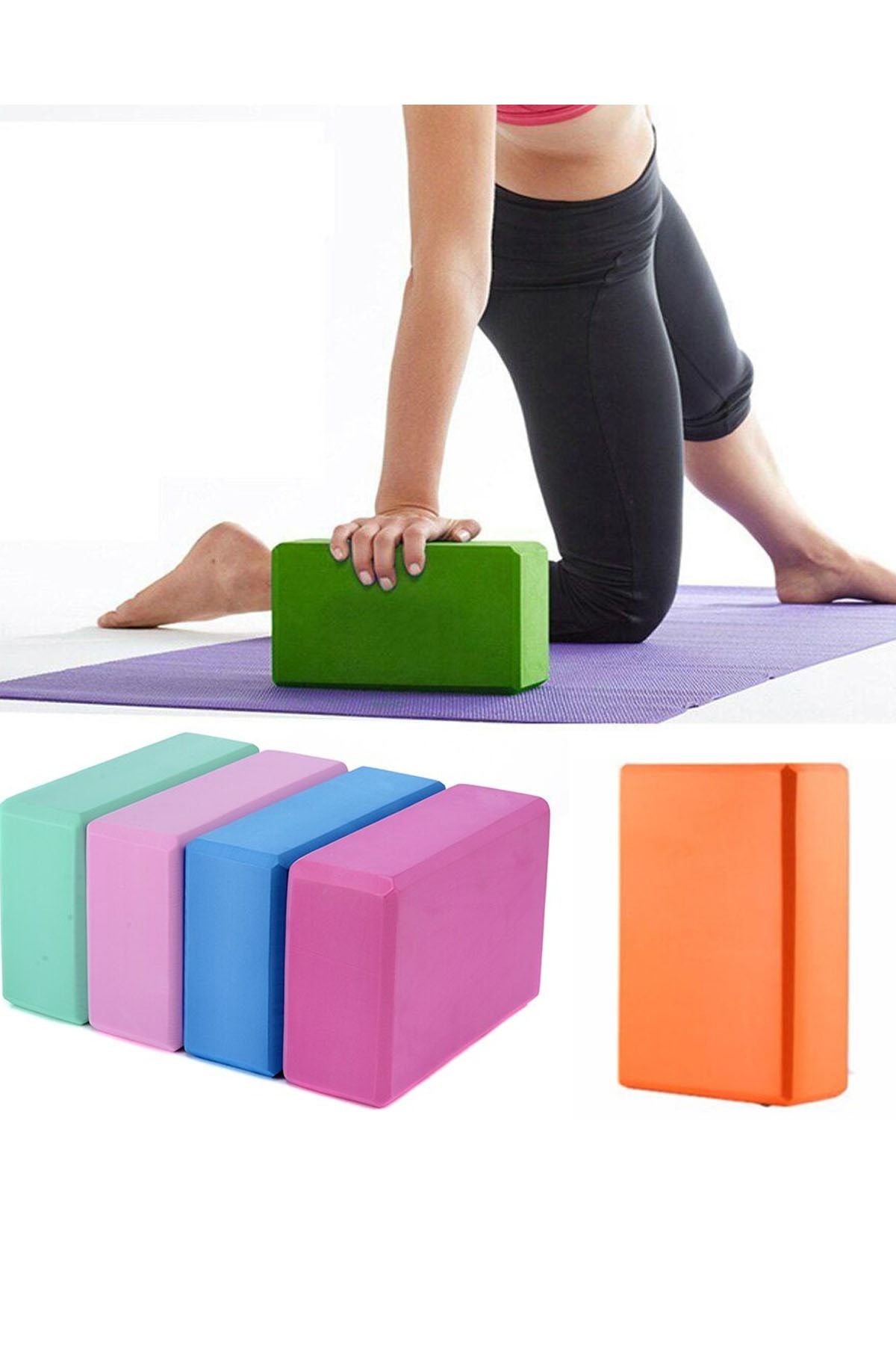 Jet Eva Yoga Blok Yoga Bloğu Yoga Duruş Destek Egzersiz Spor Ekipmanı