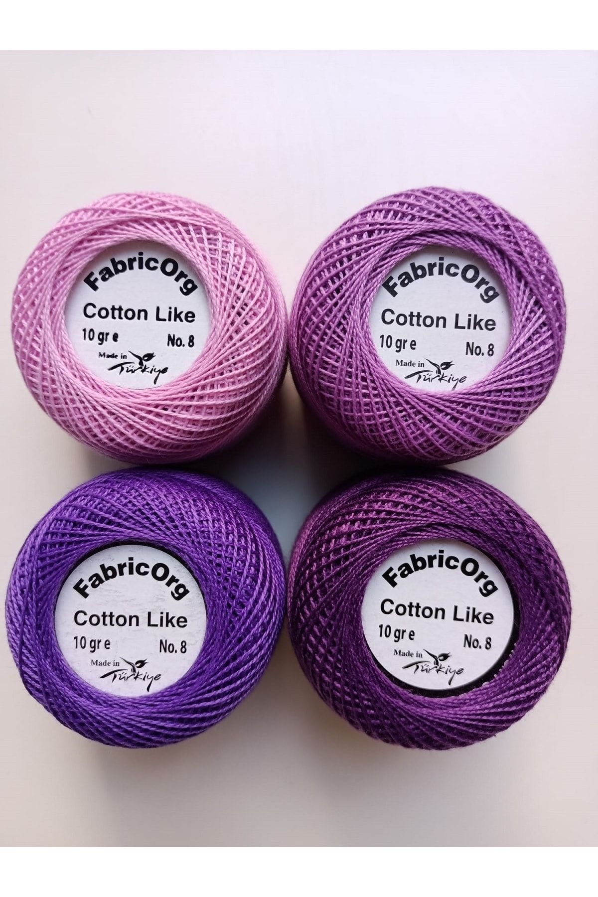 fabricorg Cotton Like Etamin-kanaviçe 4'lü Iplik Seti (10 GR-NO.8)