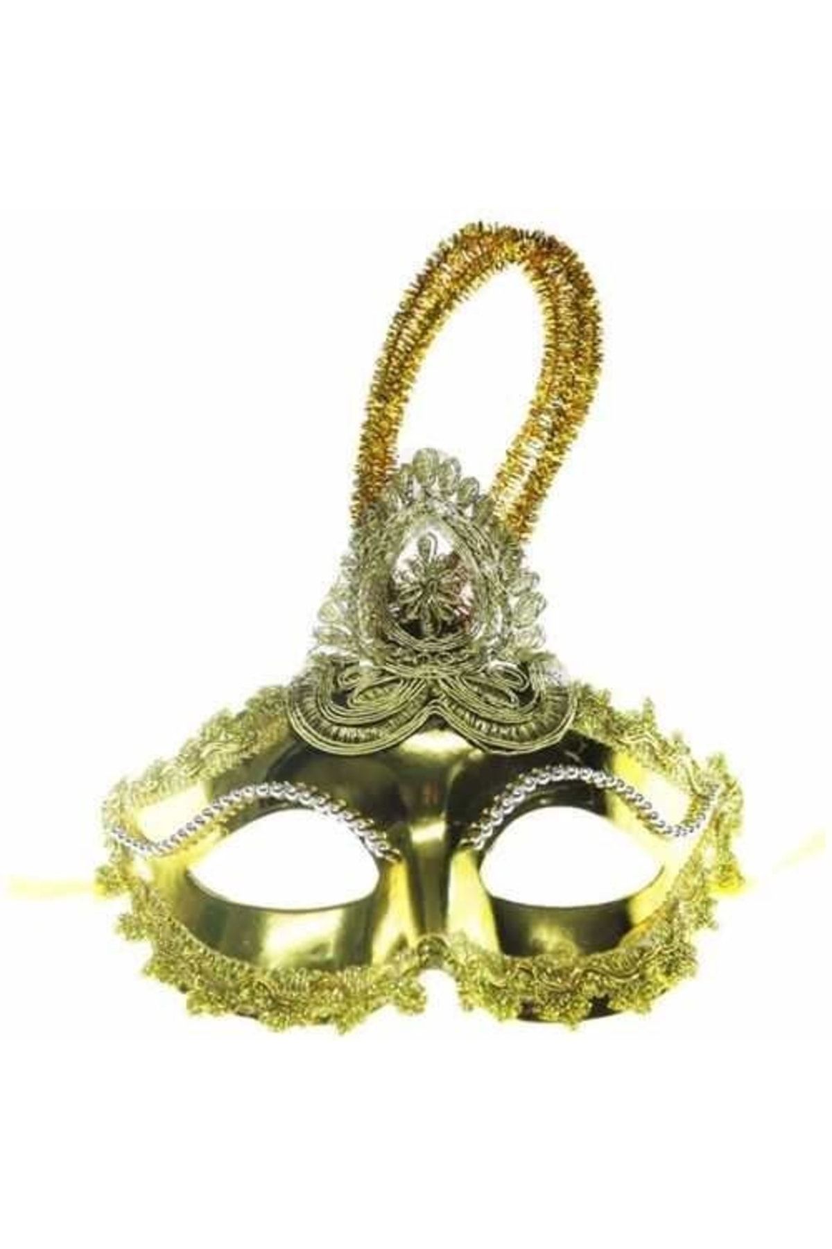 Partioutlet Altın renkli ışıklı Lüks Parti Maskesi