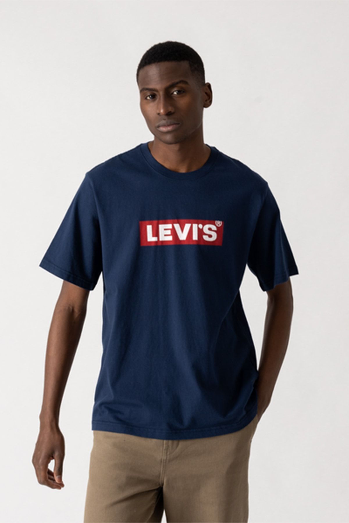 Levi's Erkek Lacivert T-shirt Relaxed Fit A2082-0073