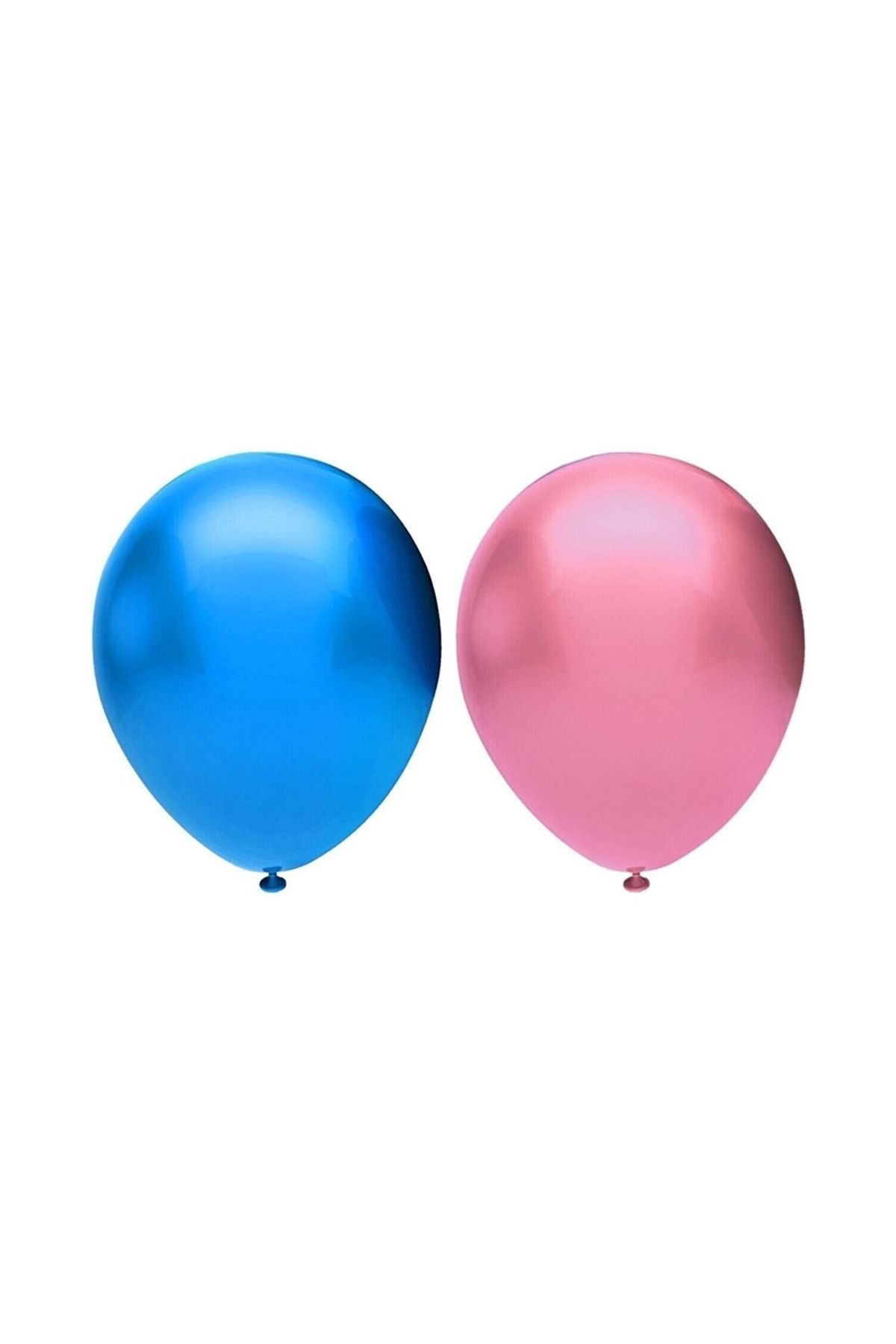 HKNYS 80 Adet Mavi-pempe Metalik Balon Helyum Gazı Uyumludur.-doğum Günü Parti Balonları