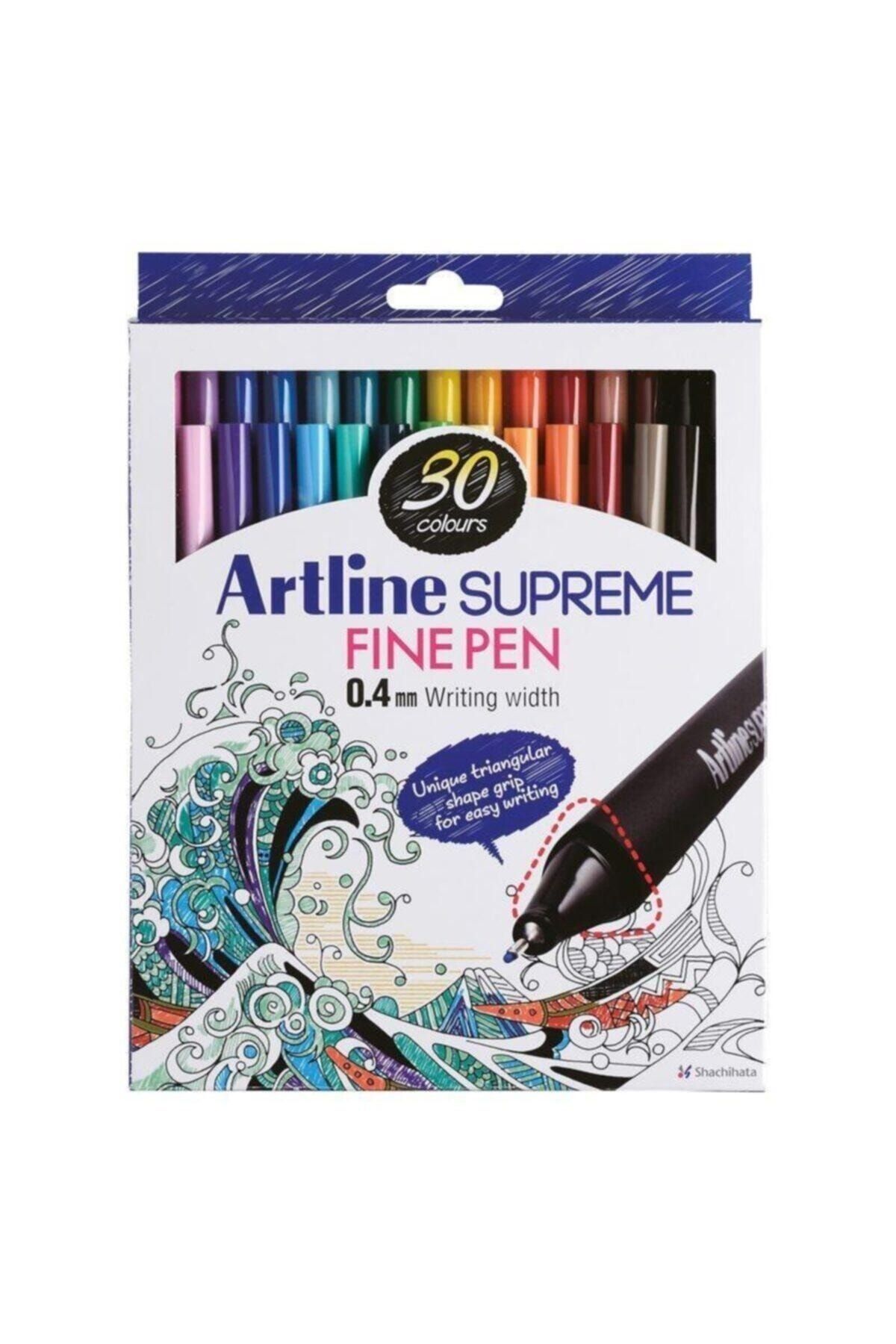 artline Supreme Fine Pen 0.4 mm Keçe Uçlu Kalem 30 Renk Set