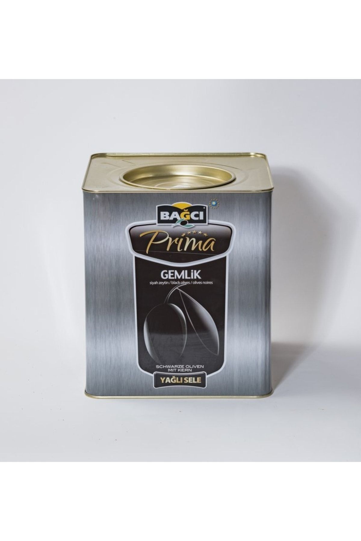 Bağcı Gemlik Premium Siyah Zeytin 181-230 2xl-l Kalibre  10 kg Teneke