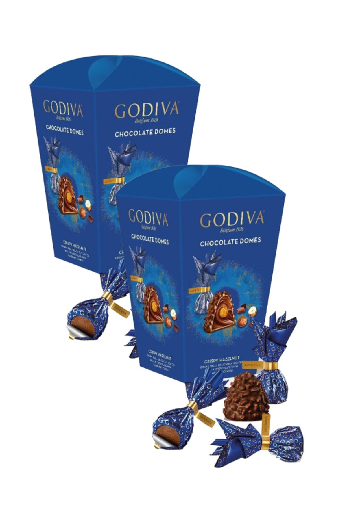 Godiva Çikolata Kaplı Avantaj X 2 Çıtır Fındıklı Krokan Çikolata 125 Gr Belçika Çikolatası