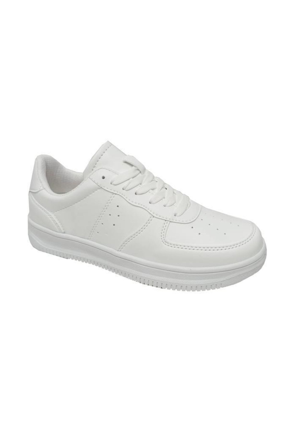 Zigana Beyaz - 002-23 Deri Sneakers Ayakkabı 36-40