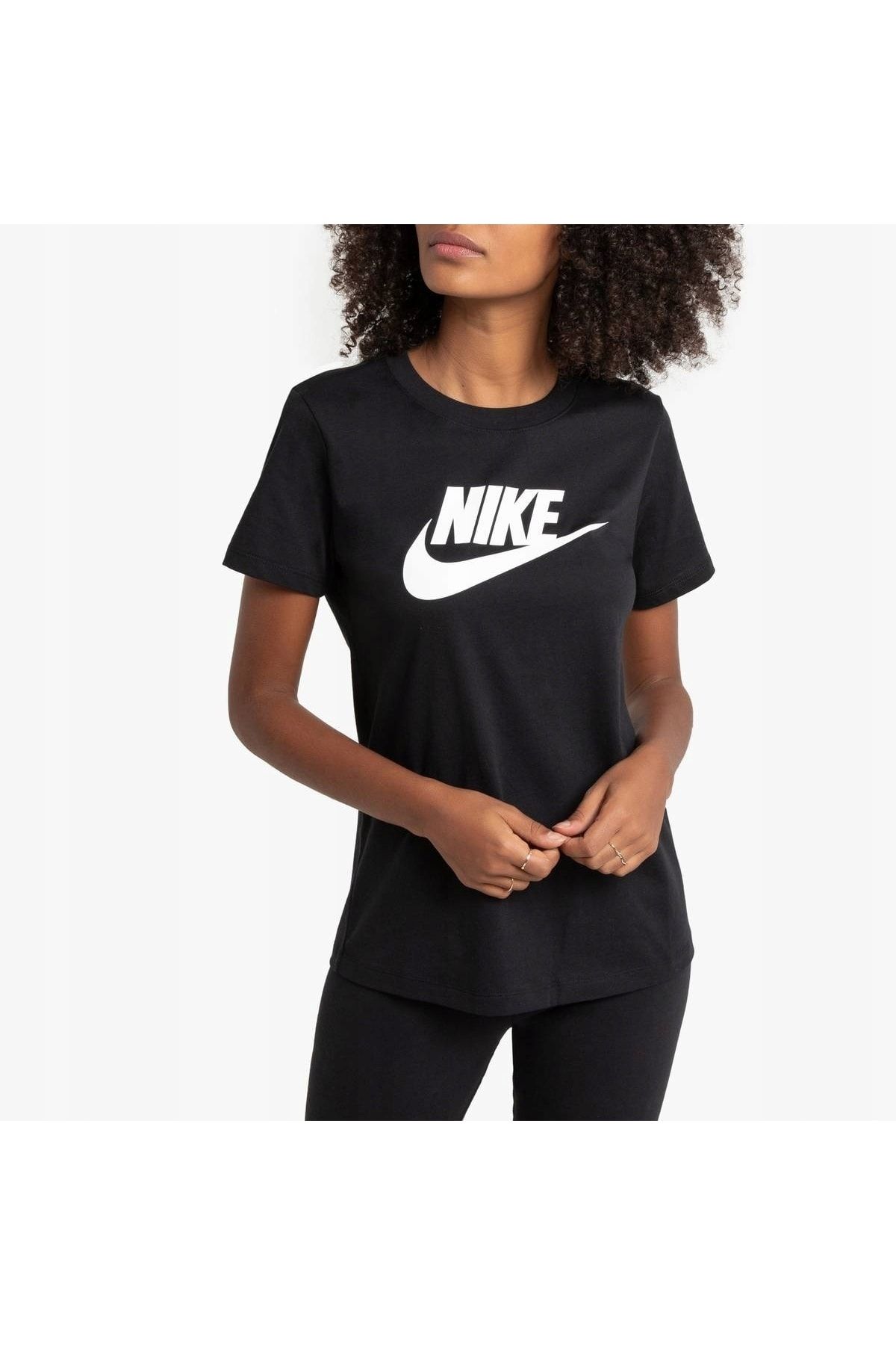 Nike Classic Kadın Siyah Sportwear Spor T-shirt At2783-010