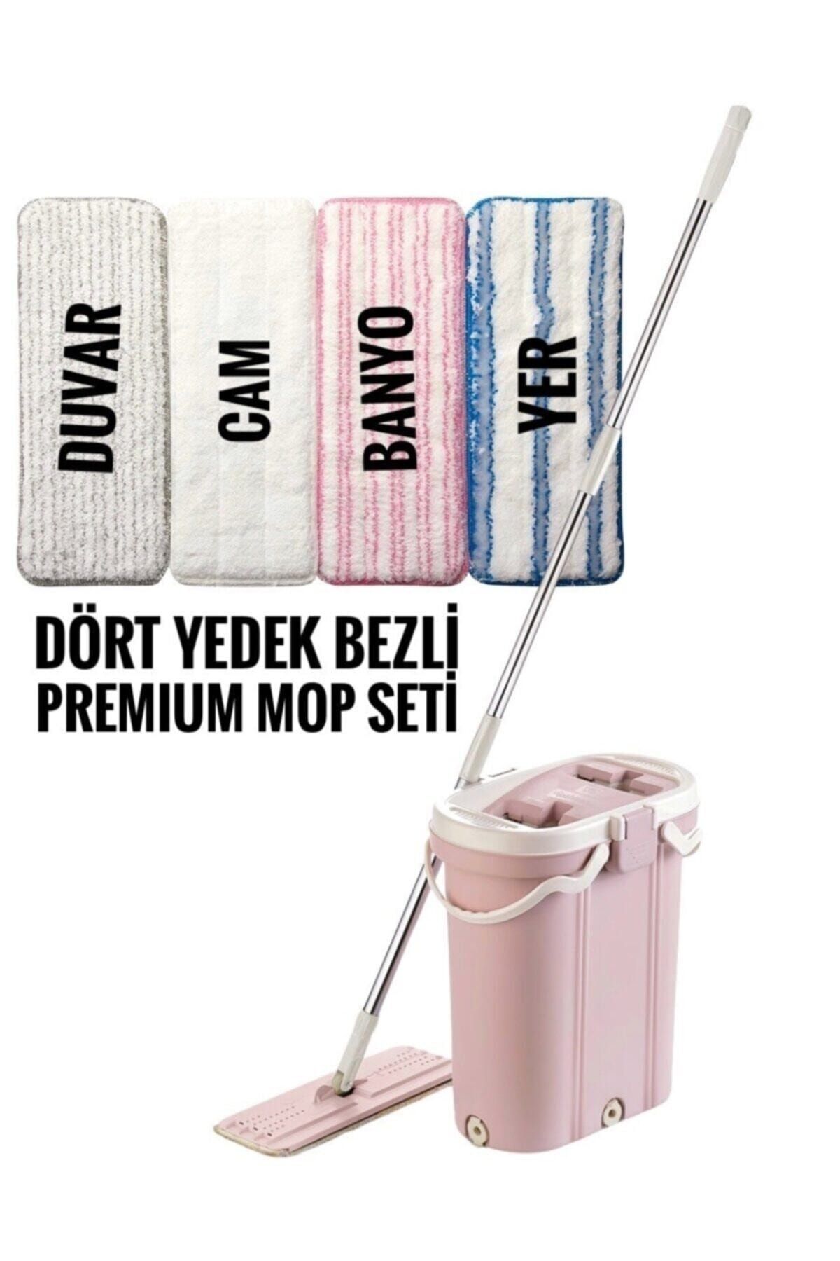 Vip Ahmet Premıum Mop Set + Dörtlü Yedek Bez
