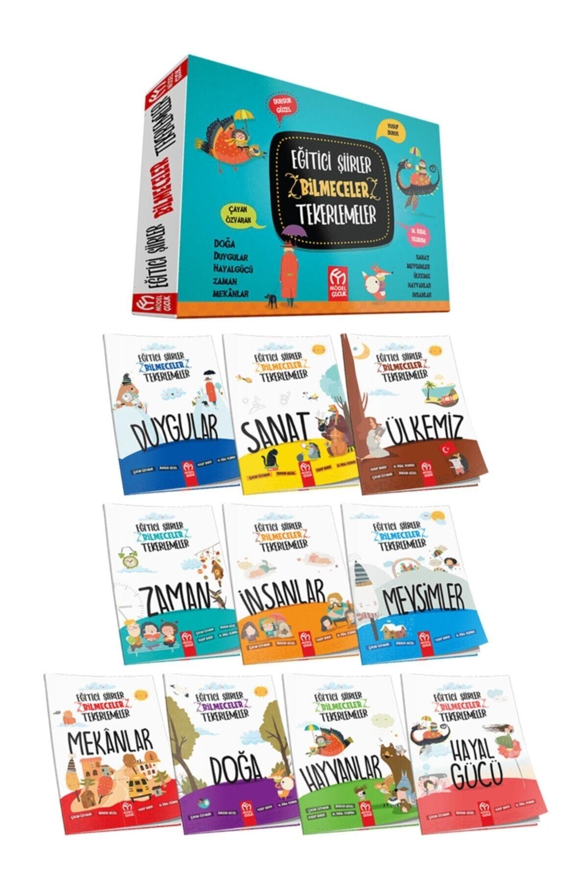 Model Eğitim Yayınları Model Çocuk 1. Sınıf Eğitici Şiirler Bilmeceler Tekerlemeler 10 Kitap