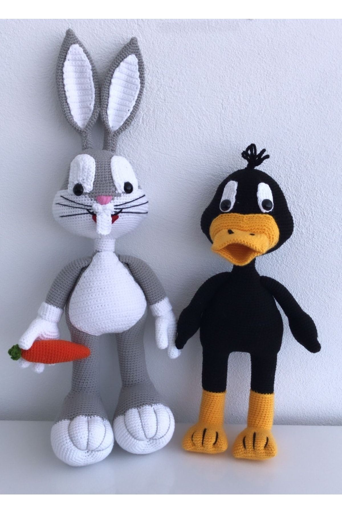 OYUNCAKPARK Daffy Duck Ve Bugs Bunny Amigurumi Organik Oyuncak
