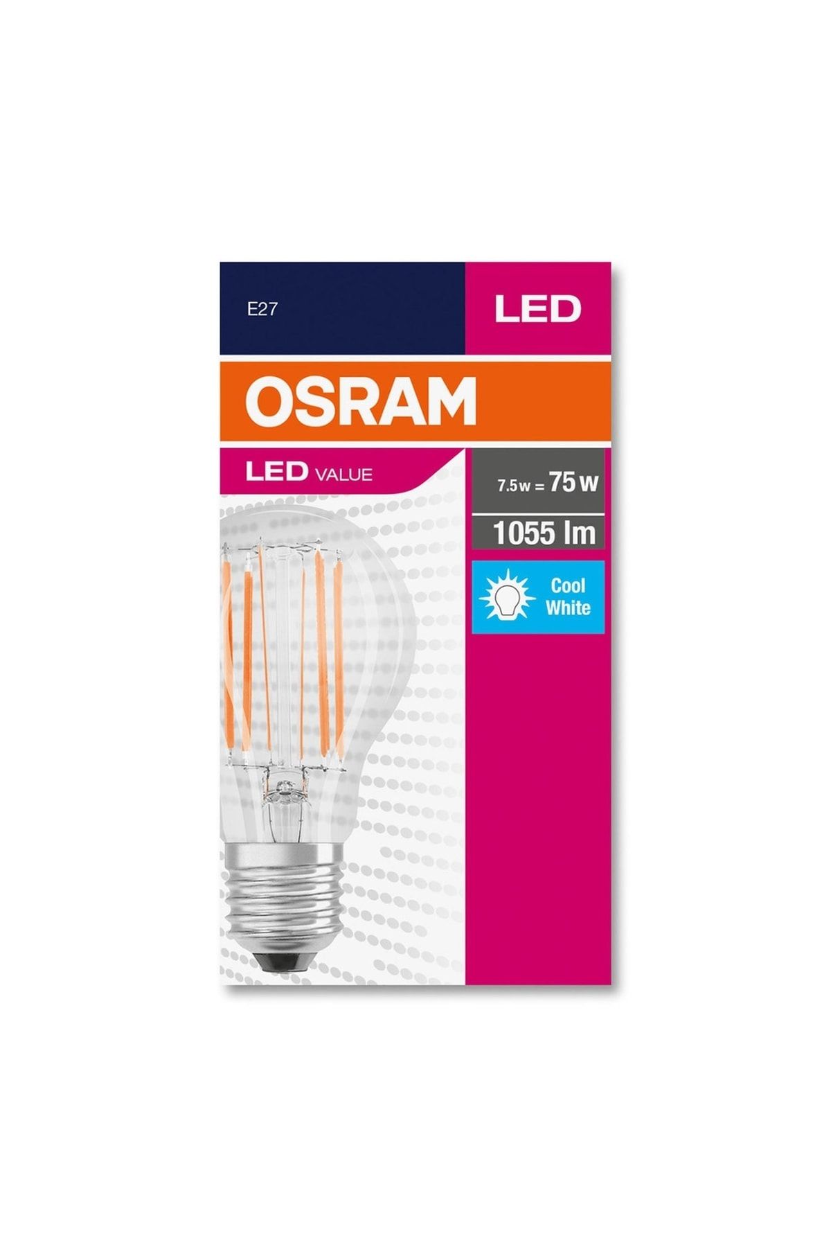 Osram Vintage 75 Watt 1055 Lümen Ampul - Beyaz Işık