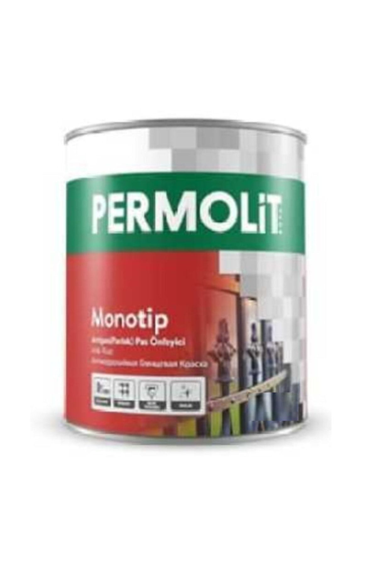 Permolit Monotip Antipas Metal Boya Beyaz 2.5 Lt