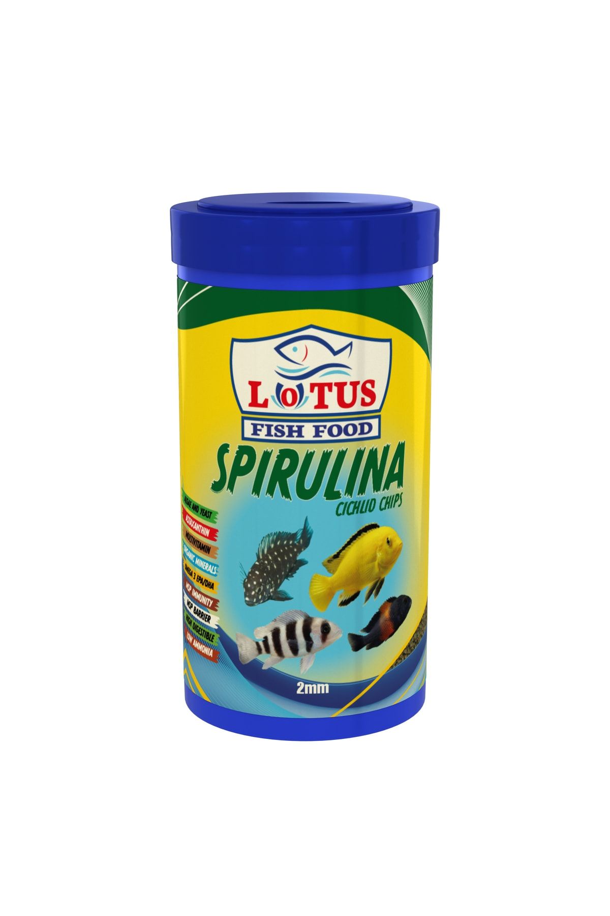 Lotus Cichlid Spirulina Chips 250 ml Ciklet Balık Yemi