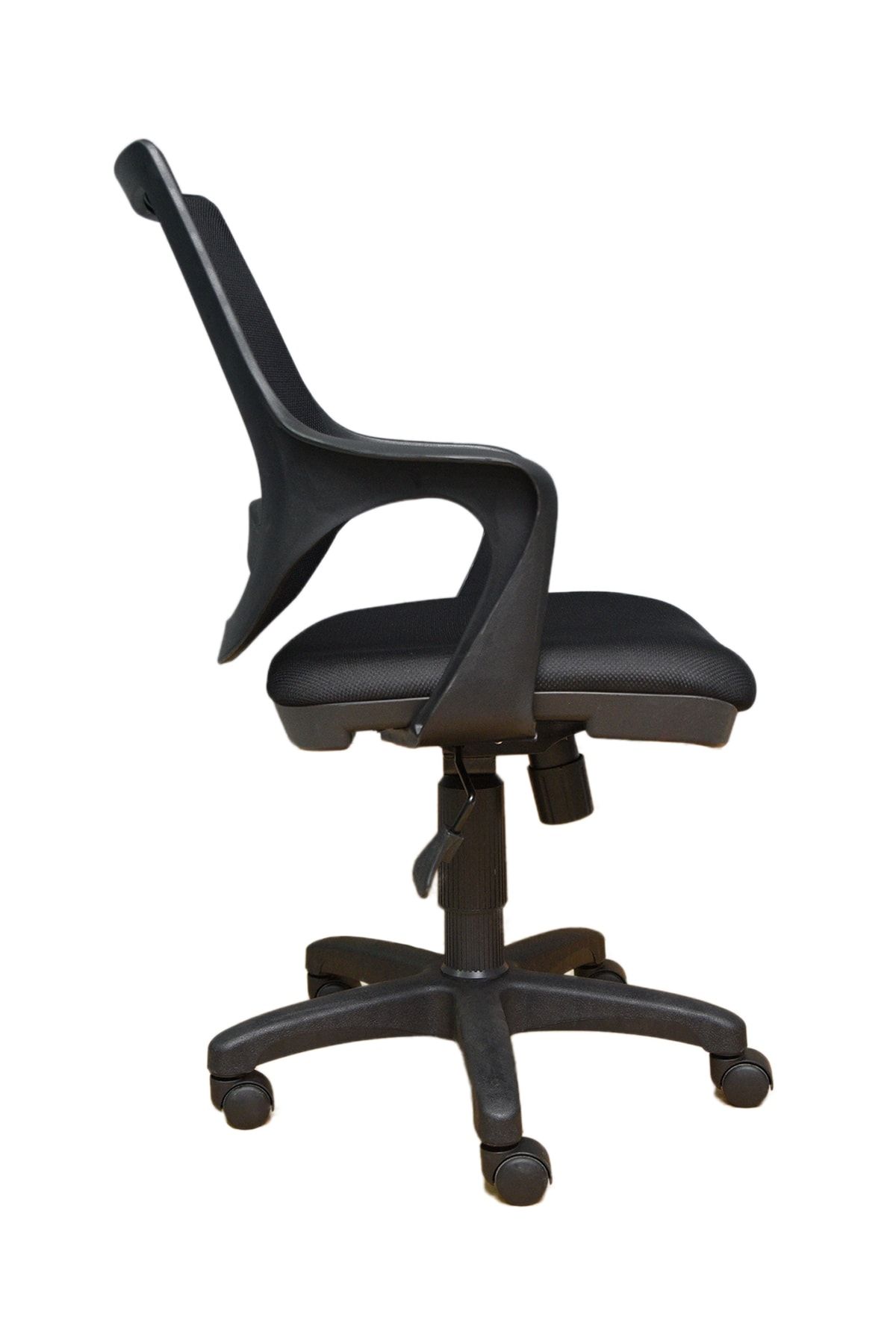 Mocca Style Porziyon Depar Kollu Fileli Personel Koltuğu Ofis Koltukları Bilgisayar Koltuğu Sandalyesi - Siyah