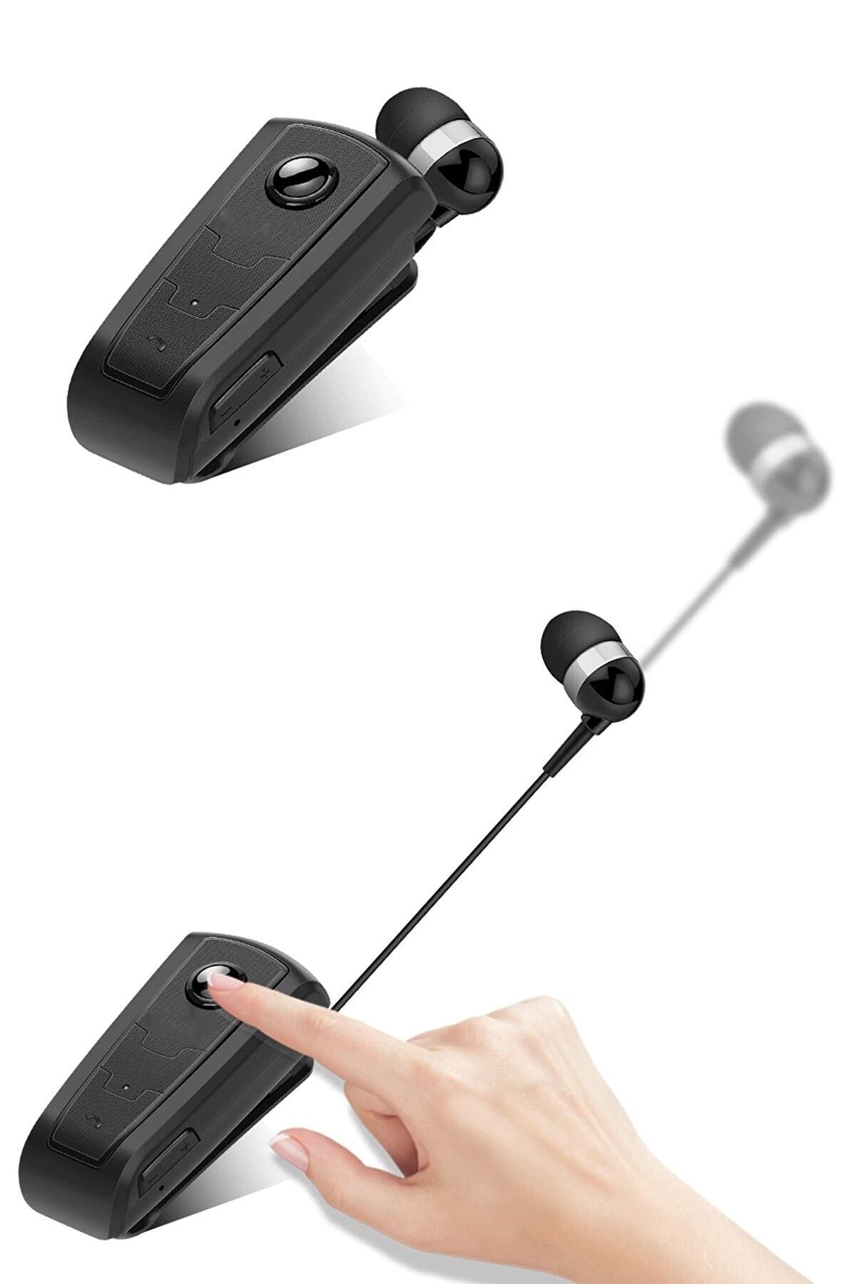Beatitude Makaralı Bluetooth Kulakiçi Kulaklık Tüm Cep Telefonlarına Uyumlu Yaka Kulaklığı Kablosuz Kulaklık