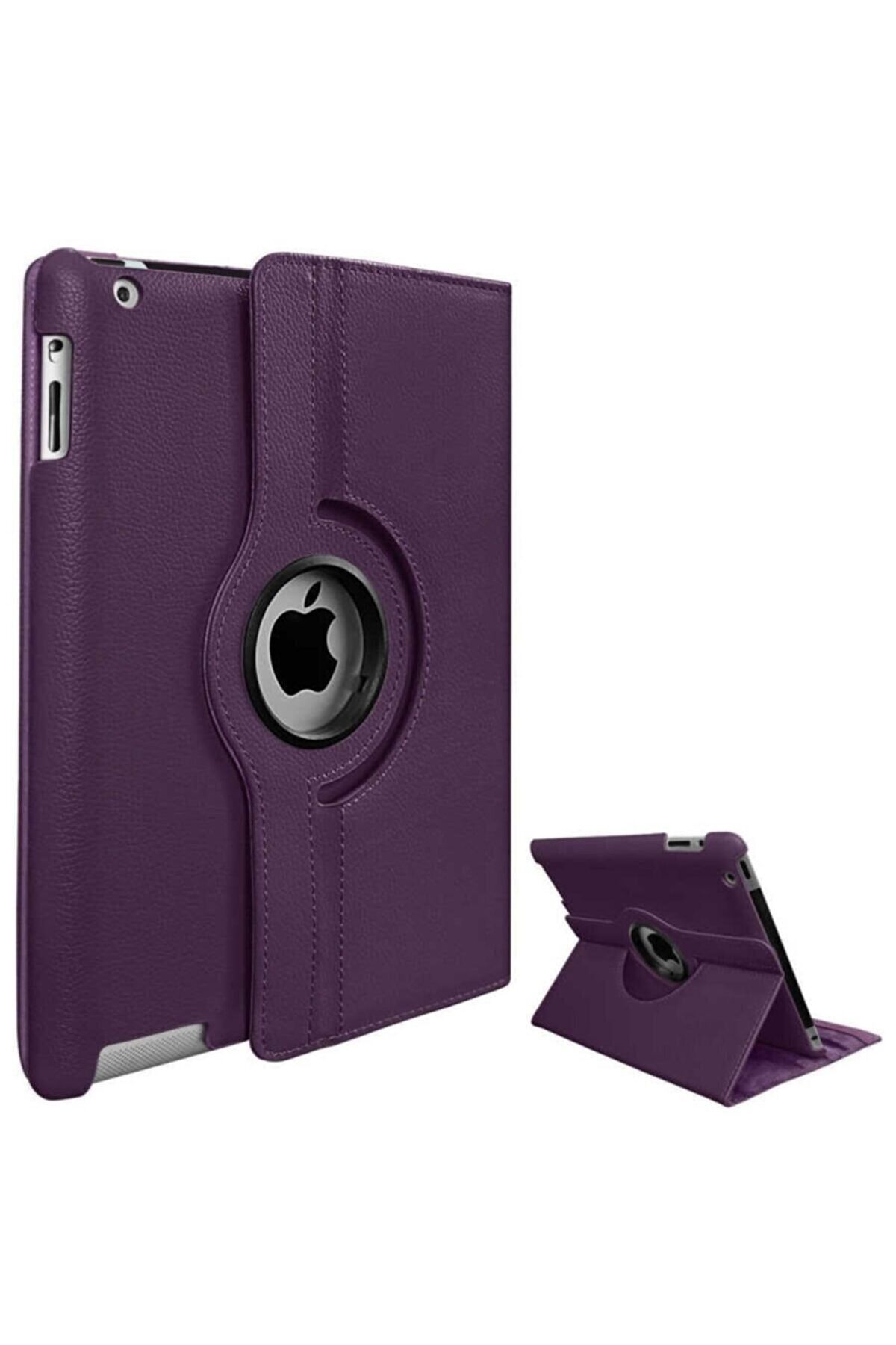 TEKNETSTORE Ipad 9. Nesil 2021 10.2 Inç Uyumlu Tablet Standlı 360° Dönebilen Deri Kılıf Leather Case Tam Uyumlu