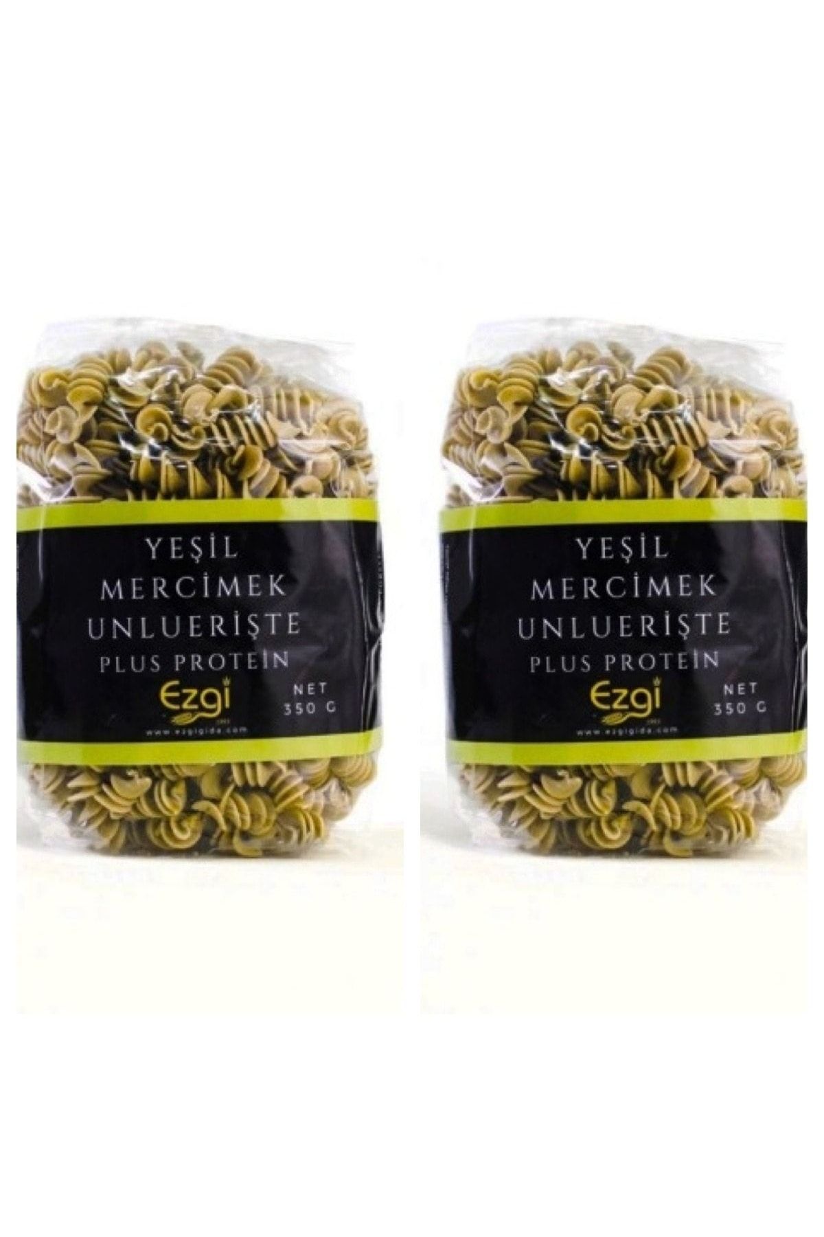 EZGİ GIDA Vegan Yeşil Mercimek Unlu Burgu Erişte 350 G X 2 Adet