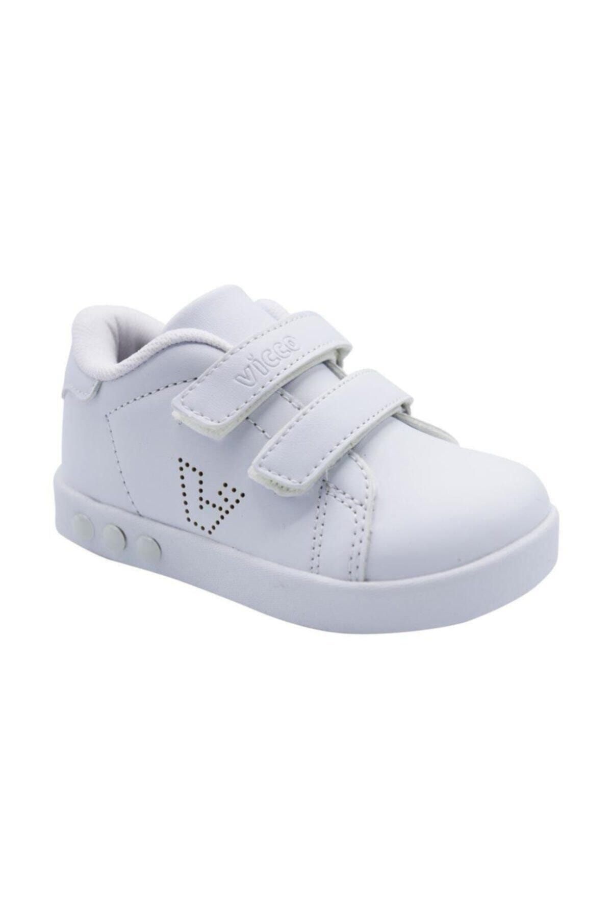 Vicco 313.P19K.100-11 Beyaz Kız Çocuk Yürüyüş Ayakkabısı 100578850