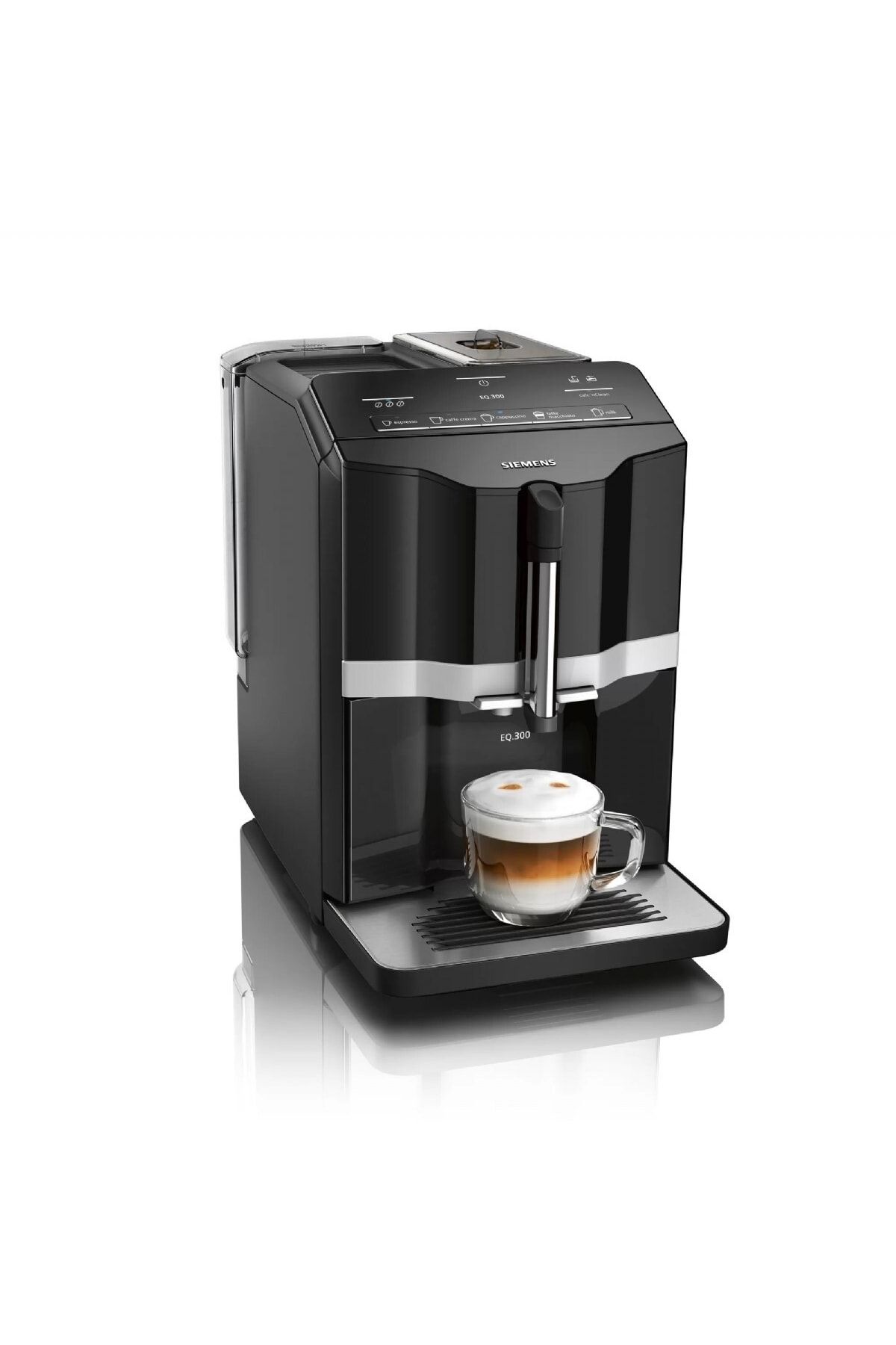Siemens Eq300 Series 1300 W 1400ml Seramik Öğütücü Kahve Ve Espresso Makinesi, Siyah