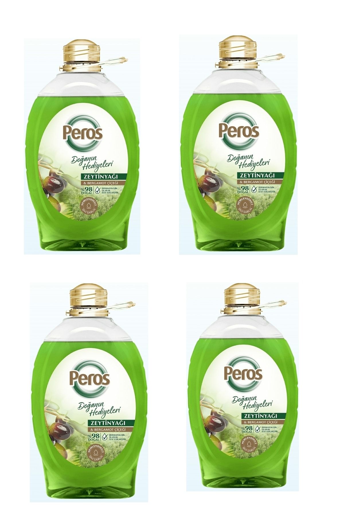 Peros Zeytinyağı & Bergamot Çiçeği Sıvı El Sabunu 4x3,6ml