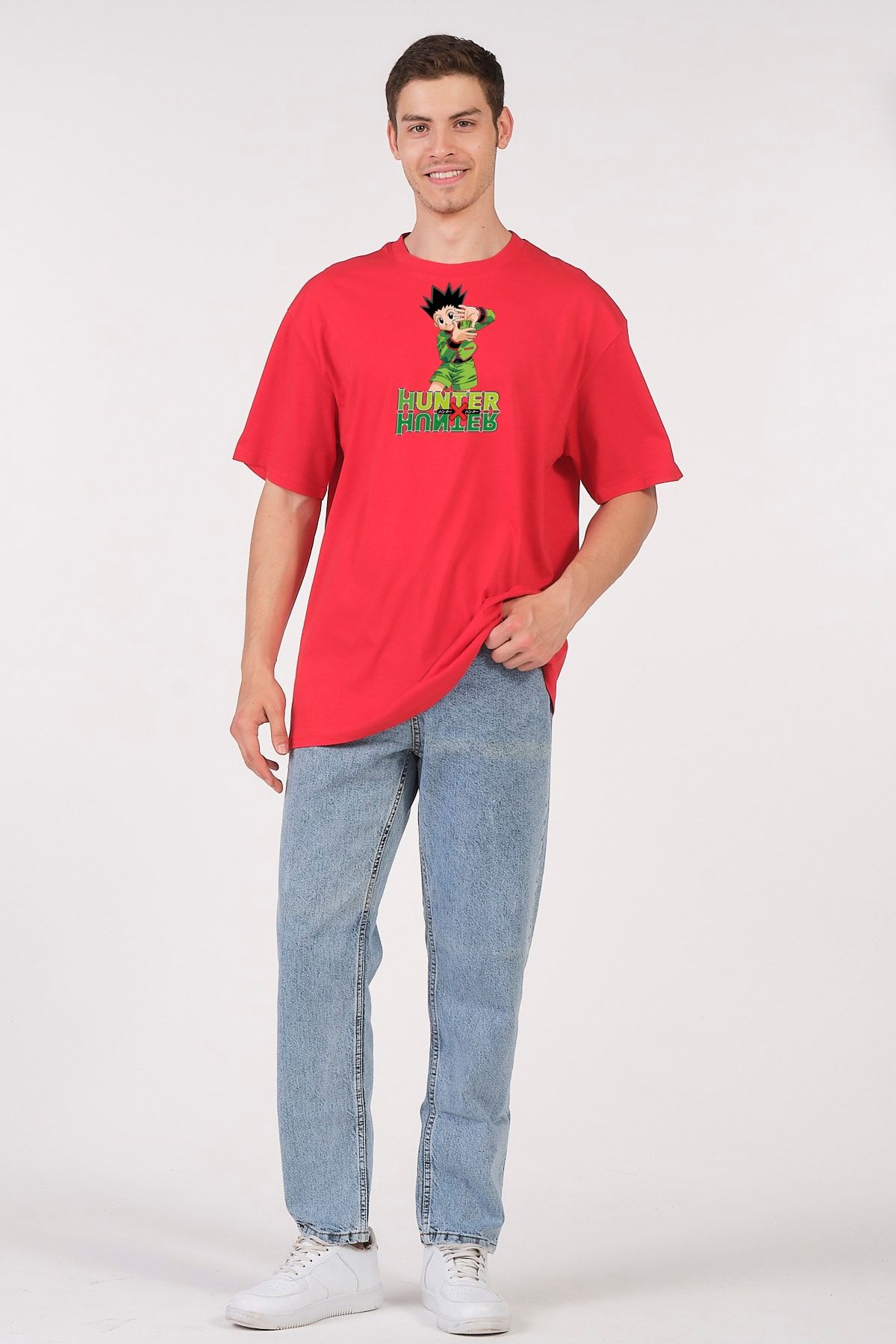 to COSMOS Oversize T-shirt Hunter Single Kırmızı